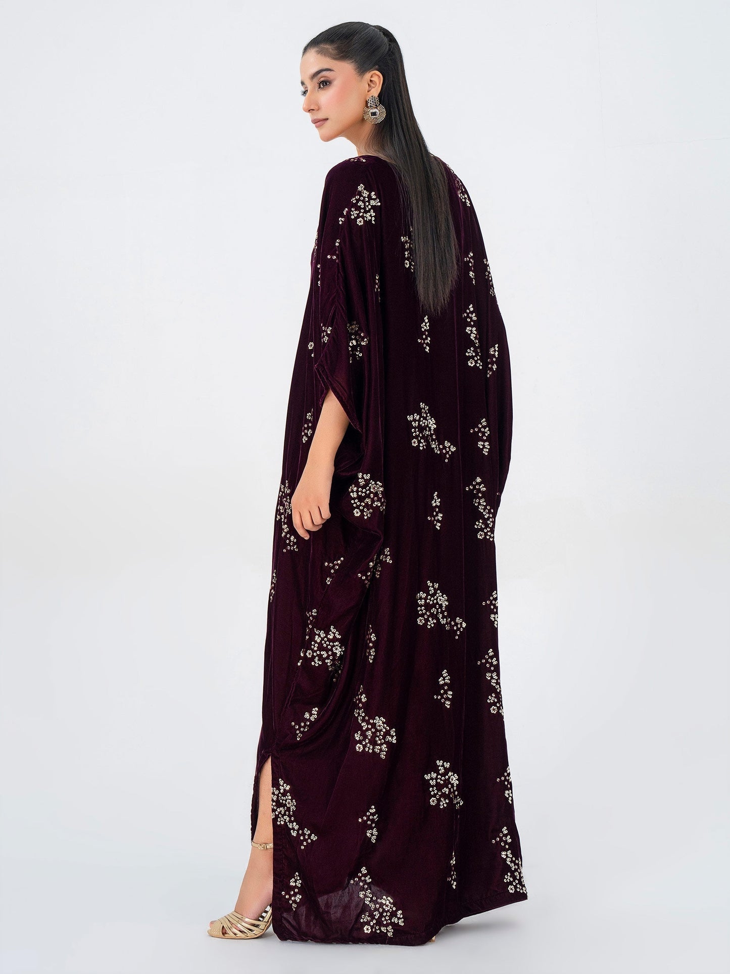 Lime Light | Velvet Pret | V-12 S Dark Maroon Velvet