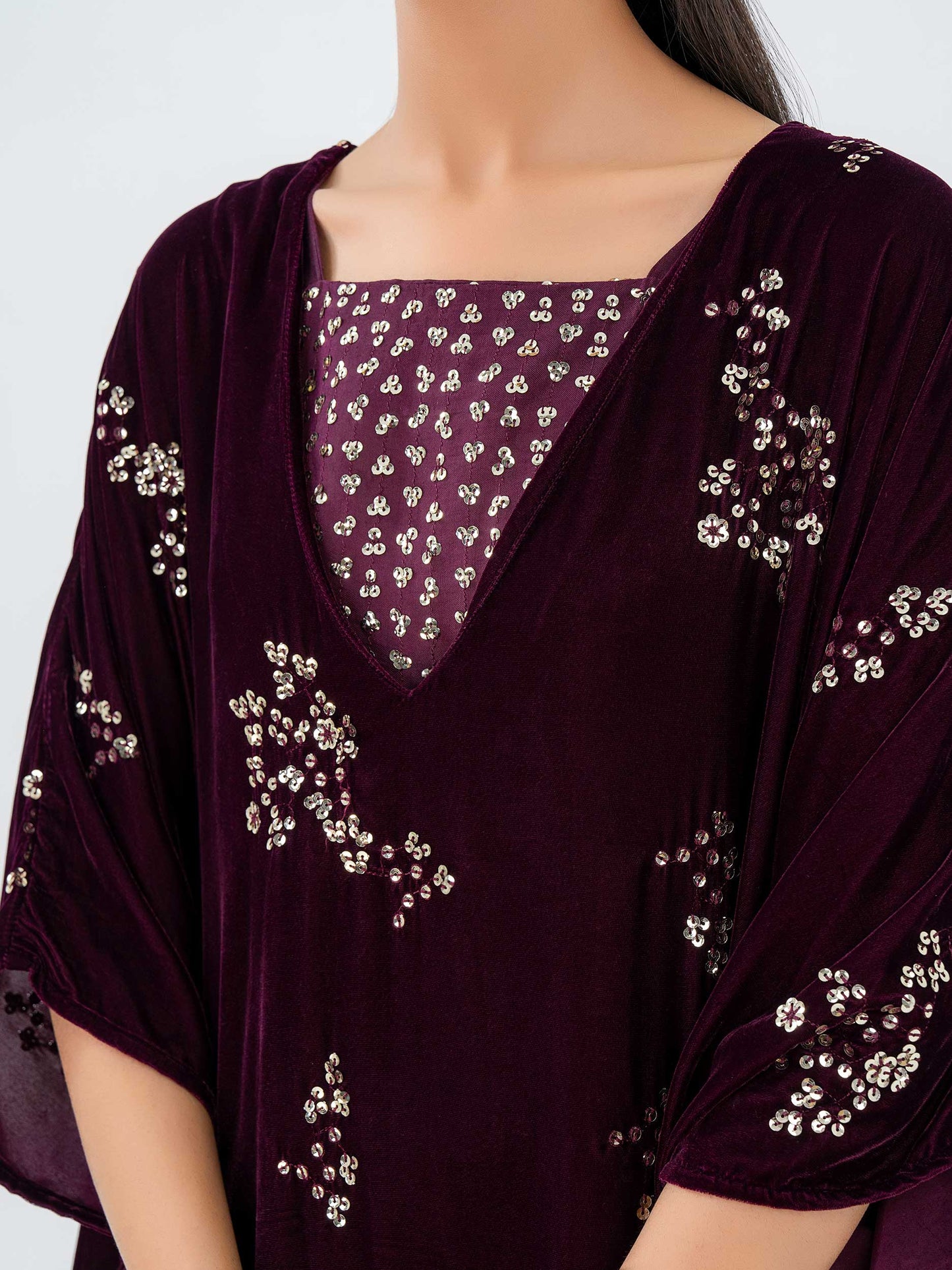 Lime Light | Velvet Pret | V-12 M Dark Maroon Velvet
