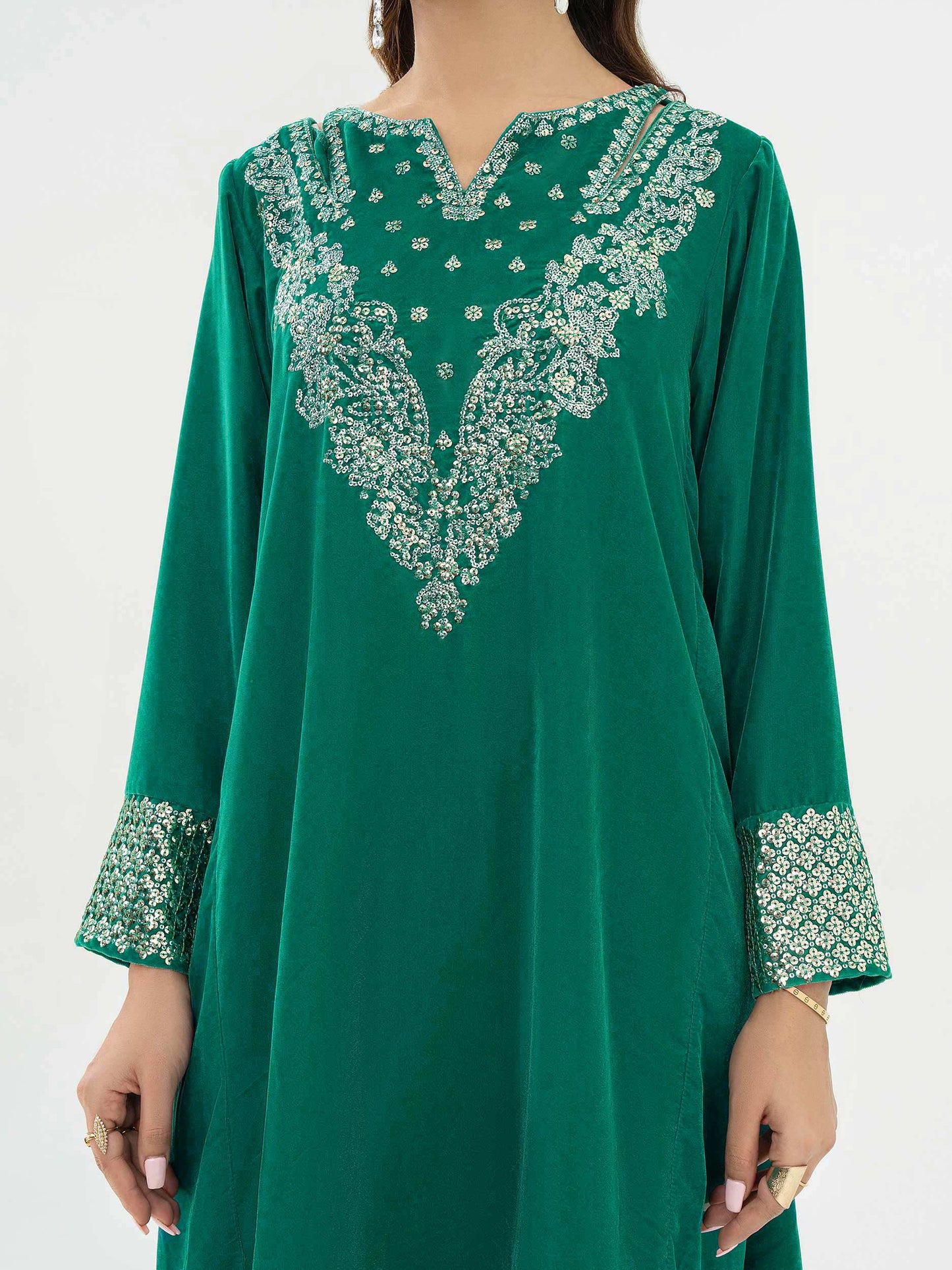 Lime Light | Velvet Pret | V-09 M Green Blue Velvet
