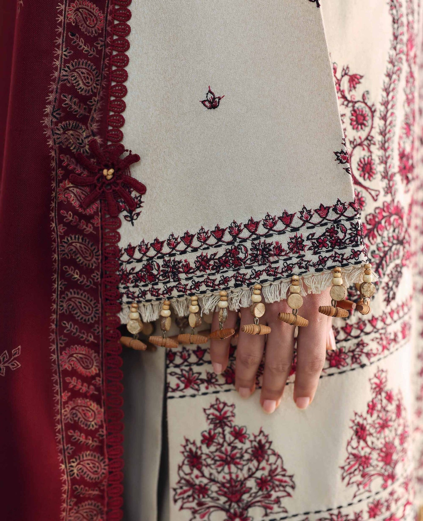 Republic Womenswear | Amaris Luxury Shawl 25 | Liora by Republic Womenswear - Designer Dress - Type : Ladies Clothes - Available at Saira Sultan - 100% Original