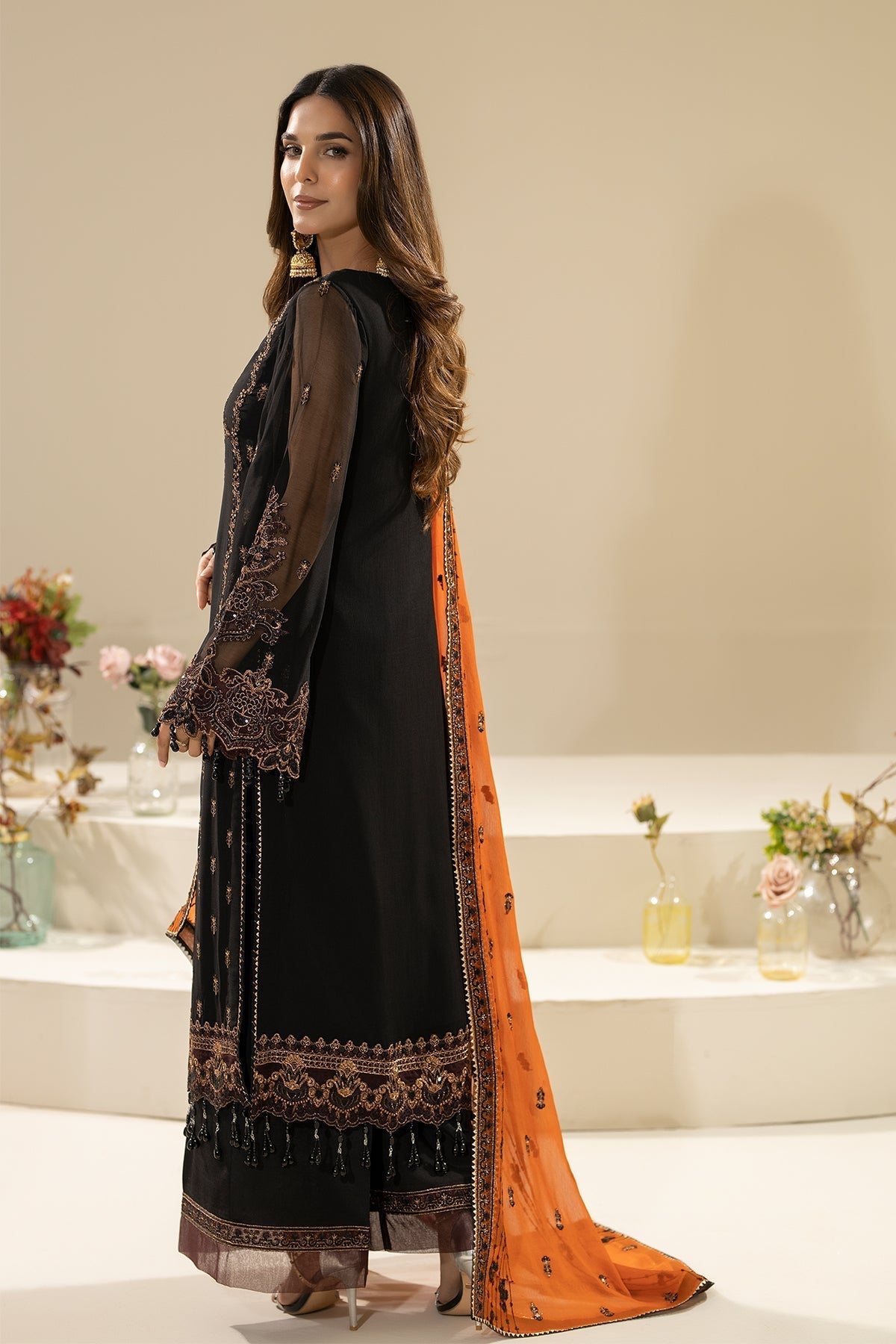 Imrozia Premium | Nisha Collection | M-87 WANIYA S Black Chiffon