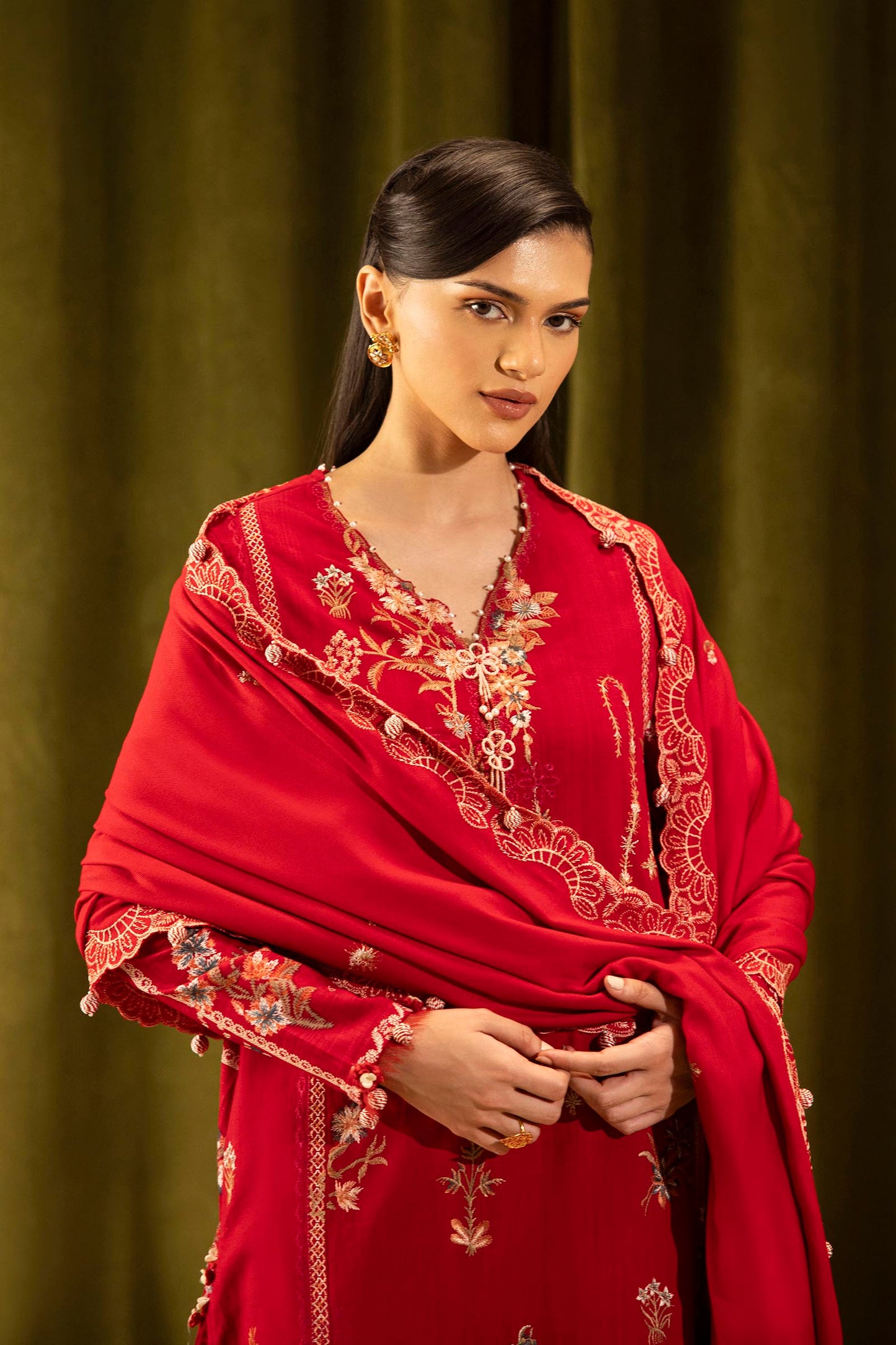 Sana Safinaz | Muzlin Winter 25 | M253-002A by Sana Safinaz - Designer Dress - Type : Ladies Clothes - Available at Saira Sultan - 100% Original