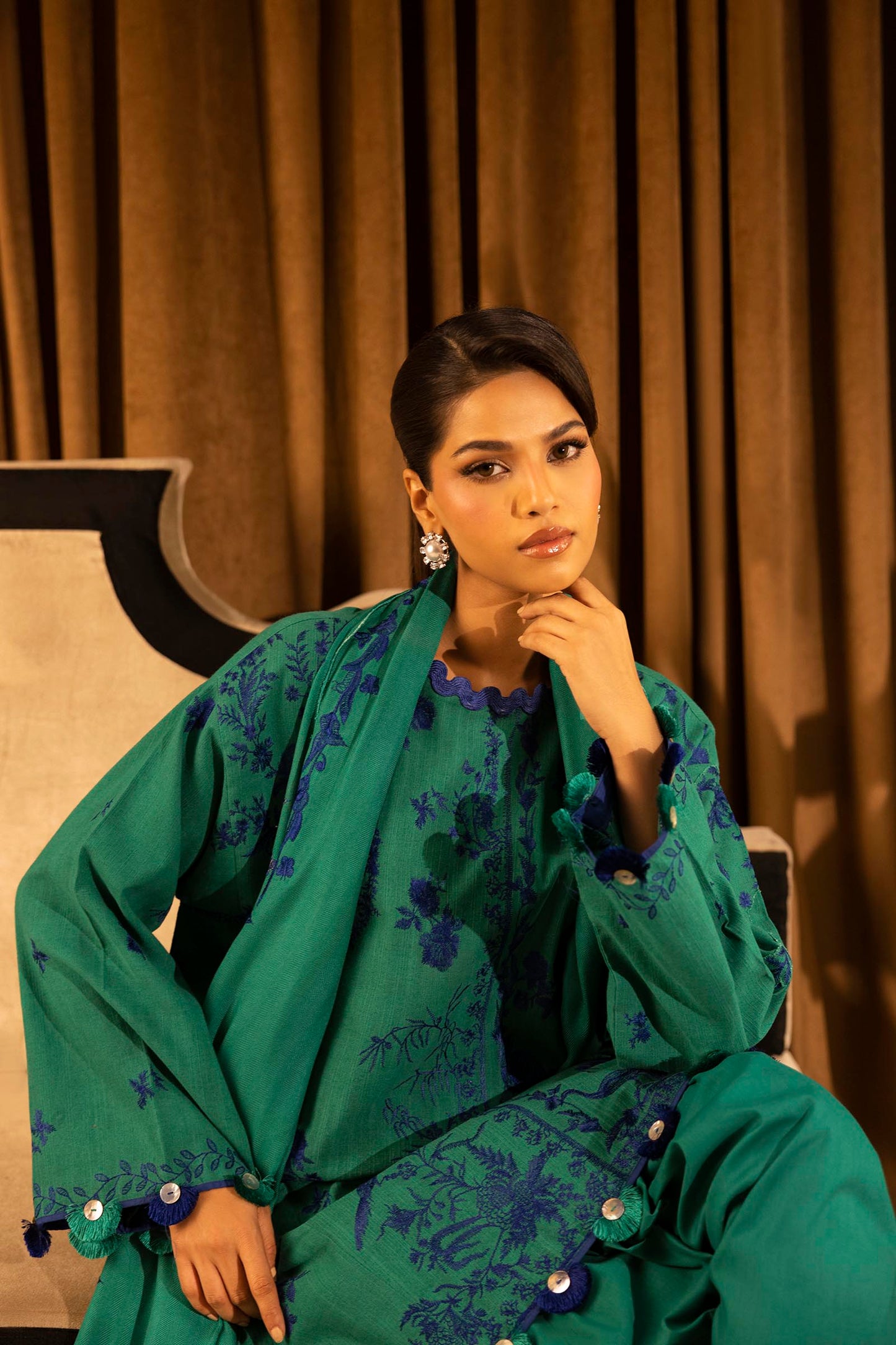 Sana Safinaz | Muzlin Winter 25 | 010A by Sana Safinaz - Designer Dress - Type : Ladies Clothes - Available at Saira Sultan - 100% Original