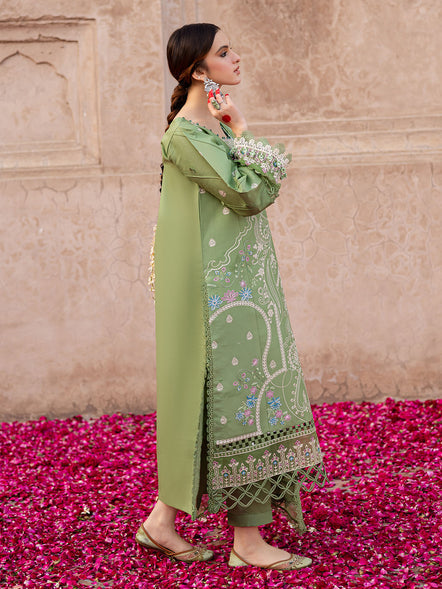 Parishay | Mastani Luxury Lawn 25 | MA - 11 XL Mint Green Lawn