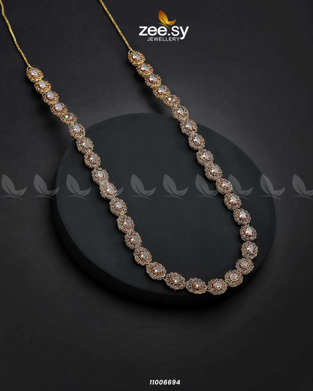 Mala Necklace-0915 Champagne