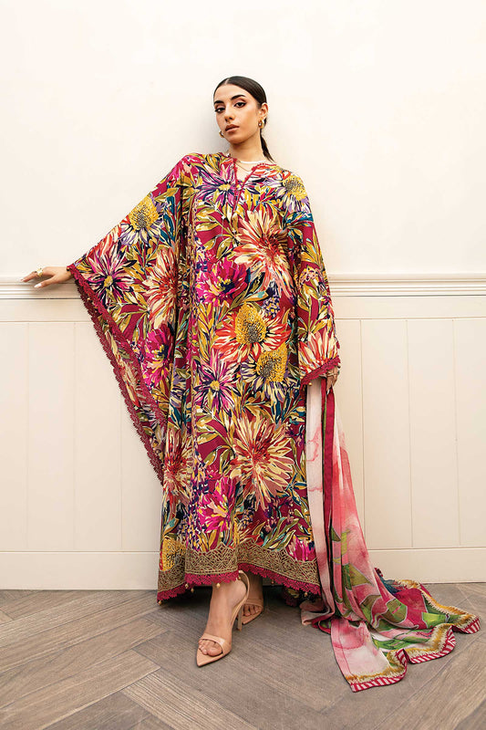 Maria B | Eid Basic Lawn | MB-CUS25-903B XS Magenta Lawn