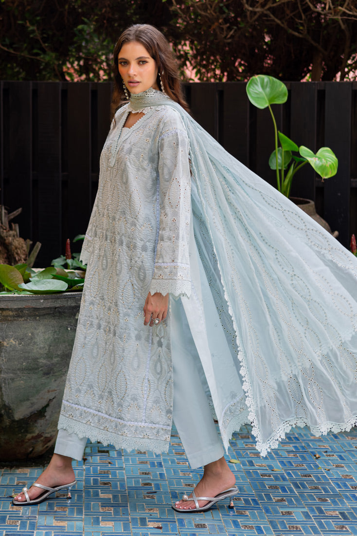 Marjjan | Seraya Lawn 25 | MBL- 18 A XL Mint Lawn