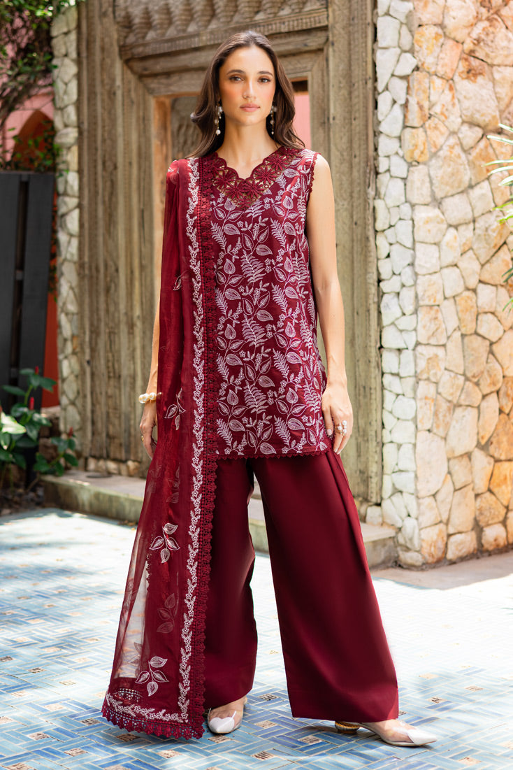 Marjjan | Seraya Lawn 25 | MBL- 19 B M Maroon Lawn