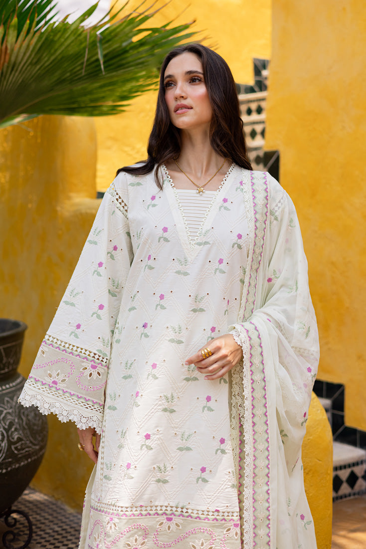 Marjjan | Seraya Lawn 25 | MBL- 20 B L Lawn Ivory