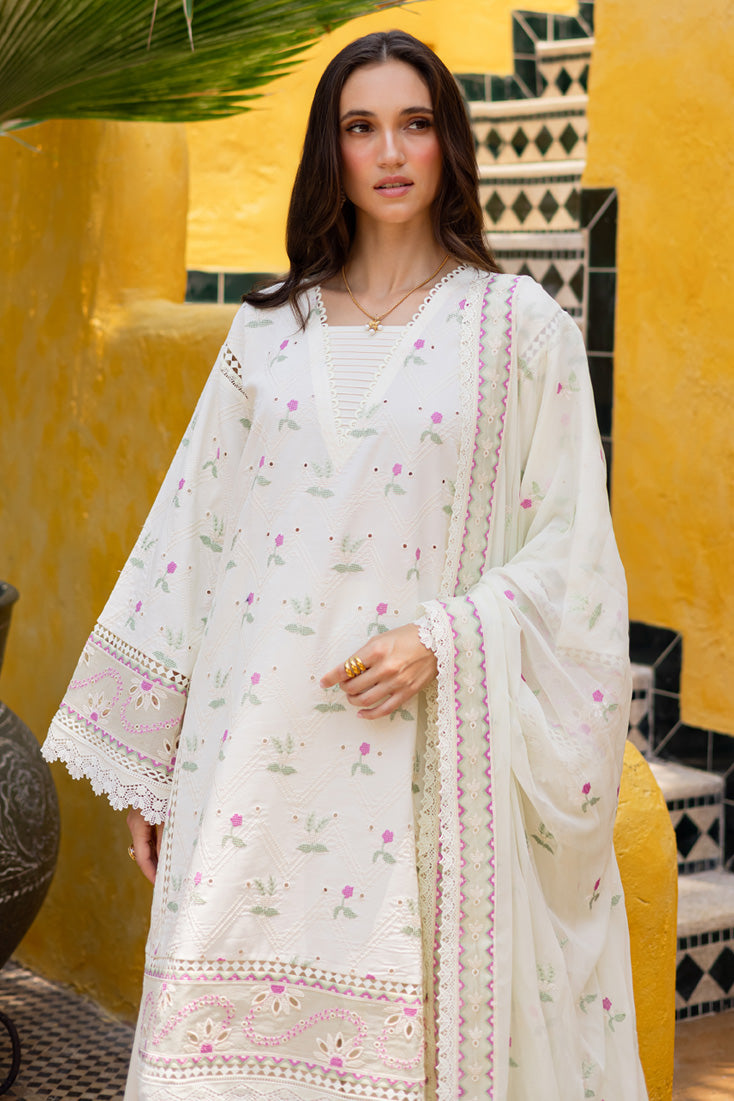 Marjjan | Seraya Lawn 25 | MBL- 20 B M Lawn Ivory