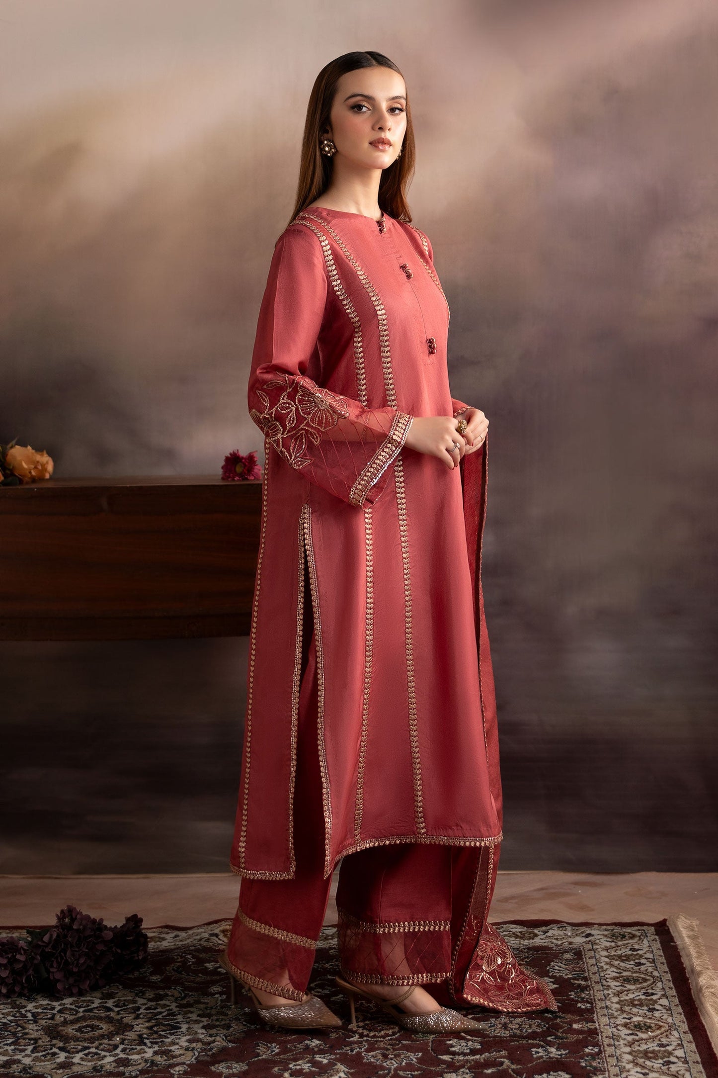 Maria B | Pre fall Dresses | MBS-W25-01 A - Pakistani Designer Dress - by Maria B - Type : Ladies Clothes - 100% Original at Saira Sultan