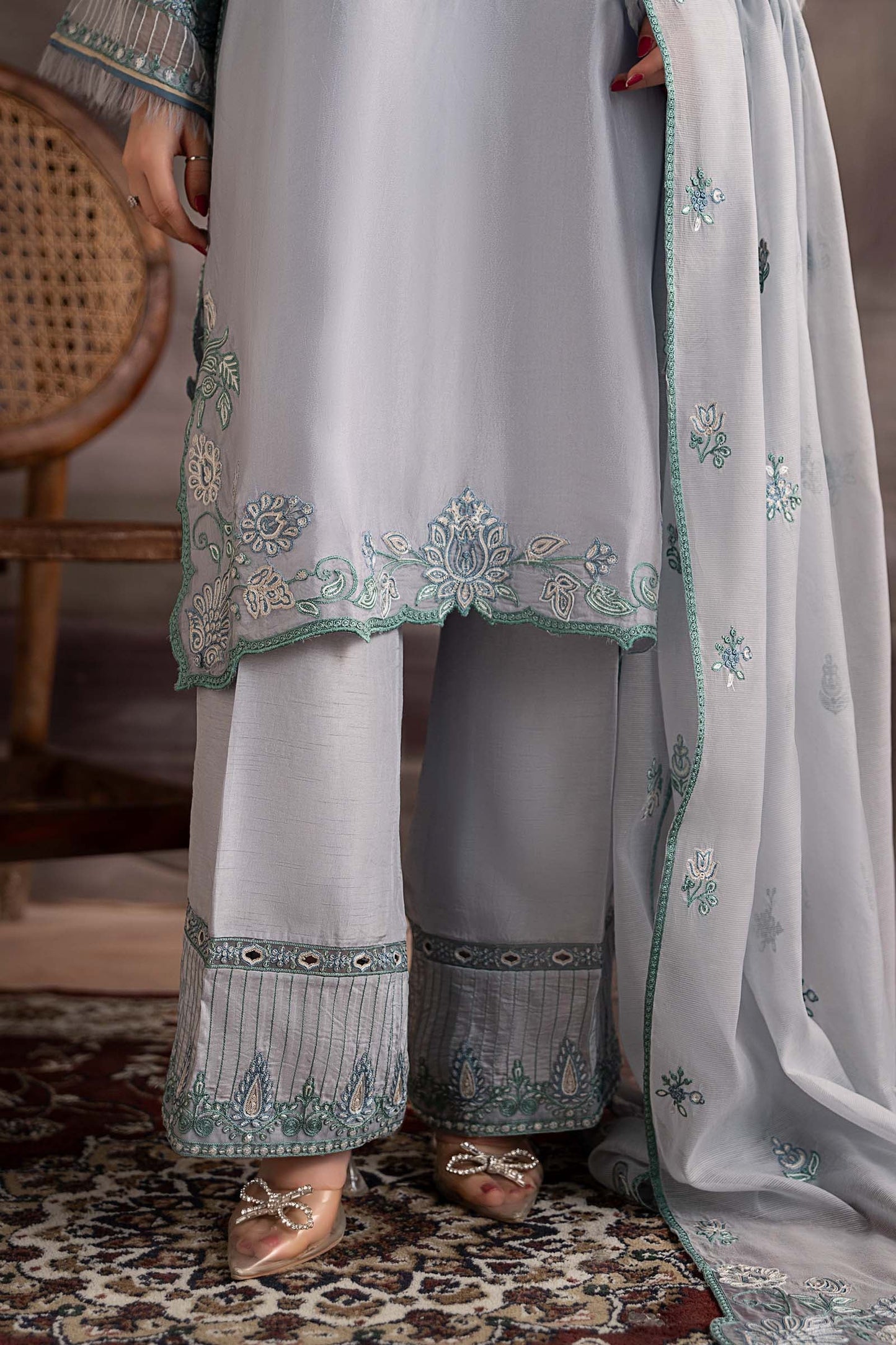 Maria B | Pre fall Dresses | MBS-W25-07 L - Pakistani Designer Dress - by Maria B - Type : Ladies Clothes - 100% Original at Saira Sultan