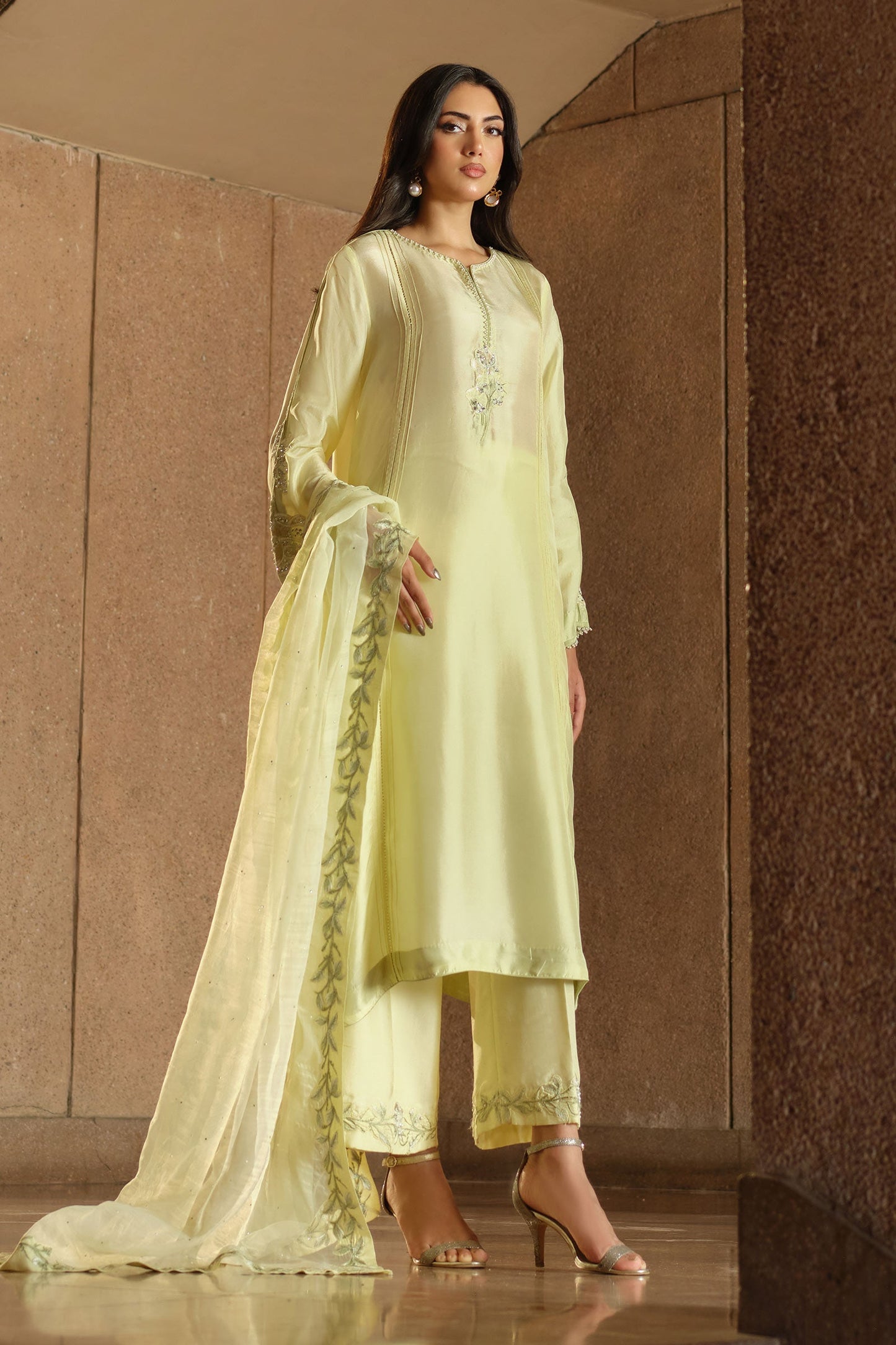 Maria B | Pre fall Dresses | MBS-W25-09 Y - Pakistani Designer Dress - by Maria B - Type : Ladies Clothes - 100% Original at Saira Sultan