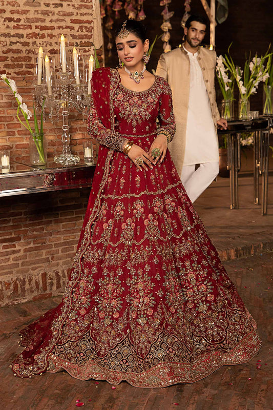 Maria B | Bridal Couture | Roza - Pakistani Designer Dress - by Maria B | Type: Ladies Clothes - 100% Original at Saira Sultan
