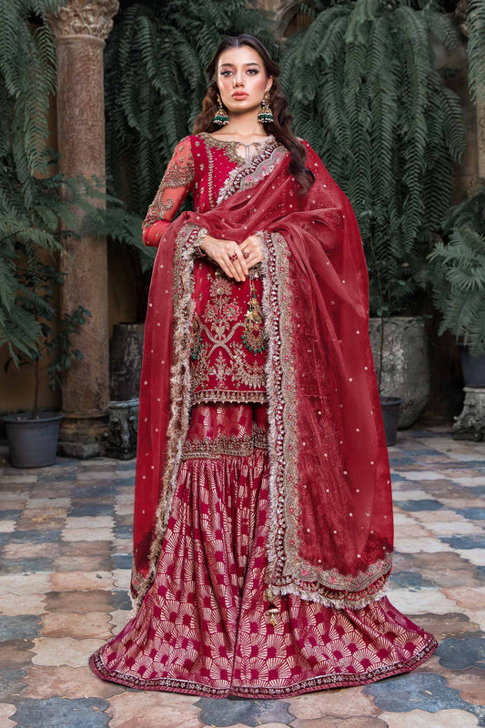 Maria B | Bridal Couture | Shireen - Pakistani Designer Dress - by Maria B | Type: Ladies Clothes - 100% Original at Saira Sultan