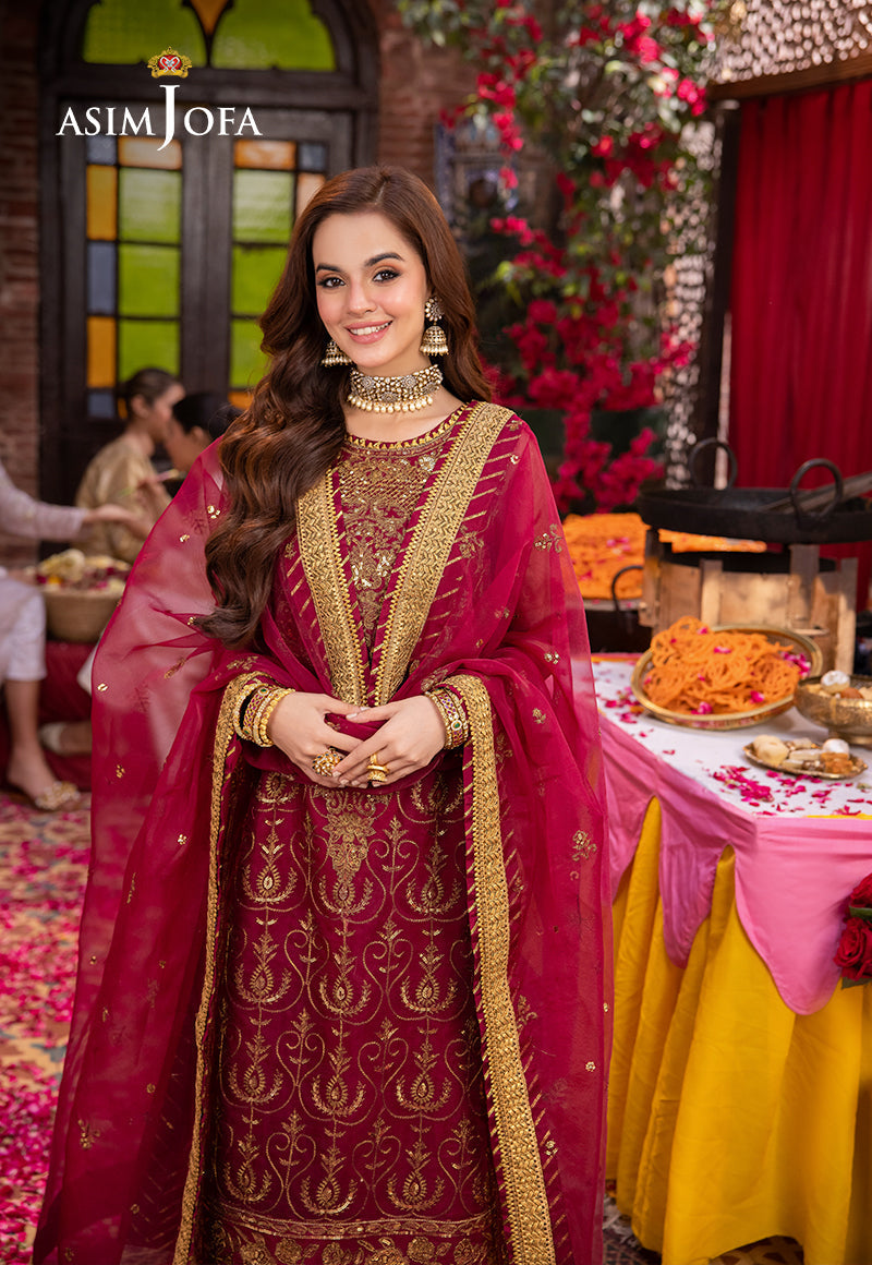Asim Jofa | Pyaar Diyan Gallan Formals | AJEM-23 - Pakistani Designer Dress - by Asim Jofa | Type: Formal - 100% Original at Saira Sultan