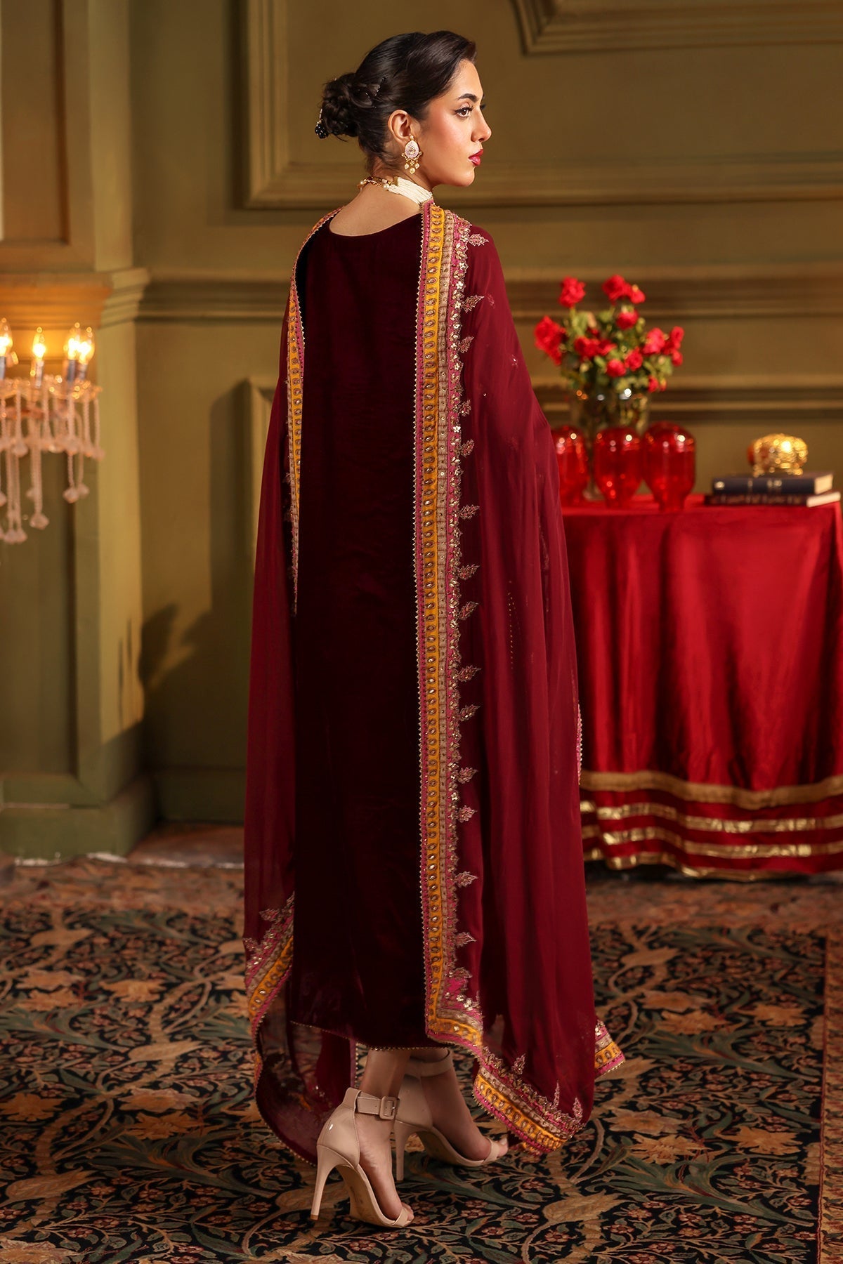 Charizma | Signora Velvet | VELVET CVT4-12 S Maroon Velvet