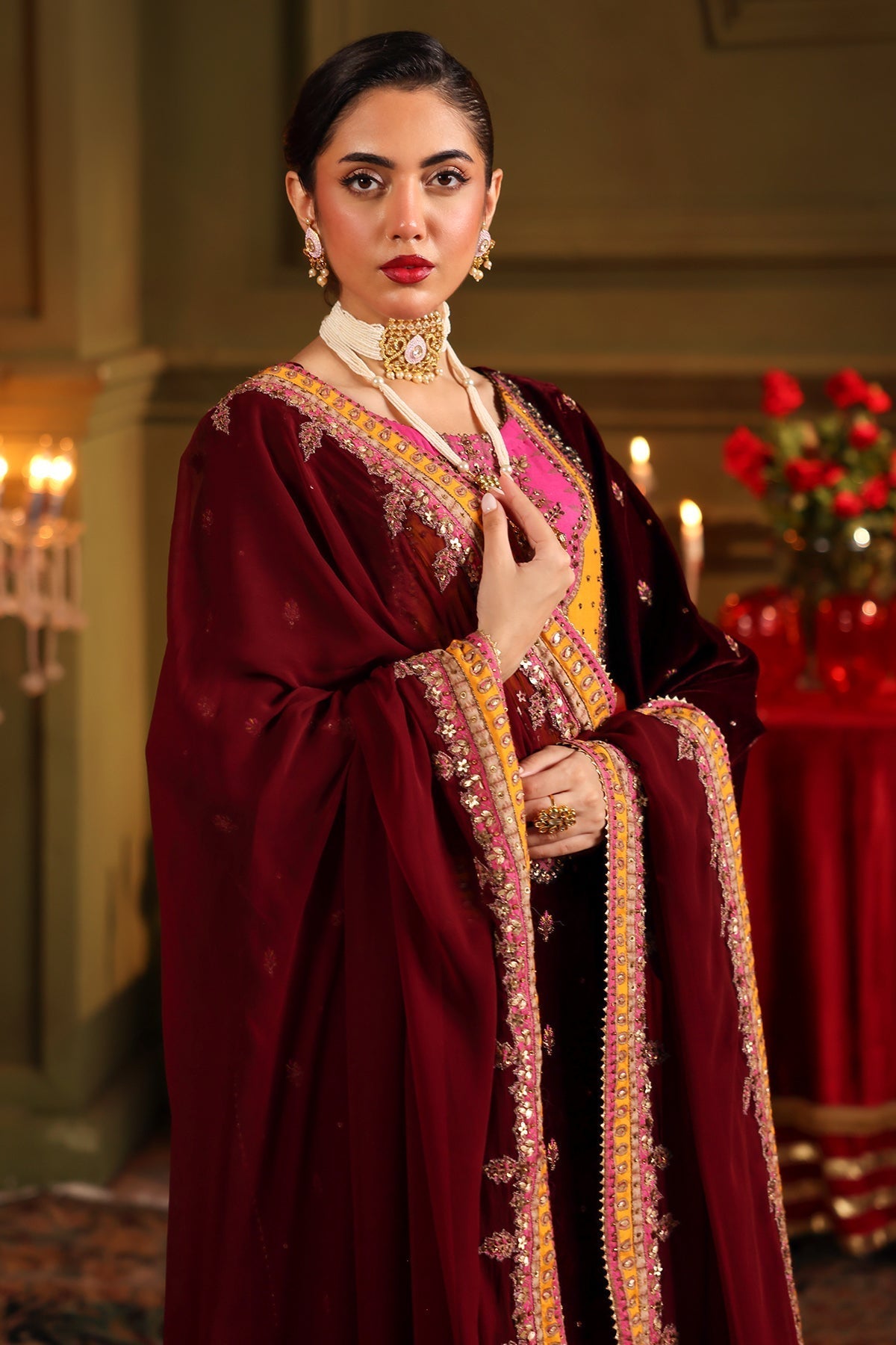 Charizma | Signora Velvet | VELVET CVT4-12 L Maroon Velvet