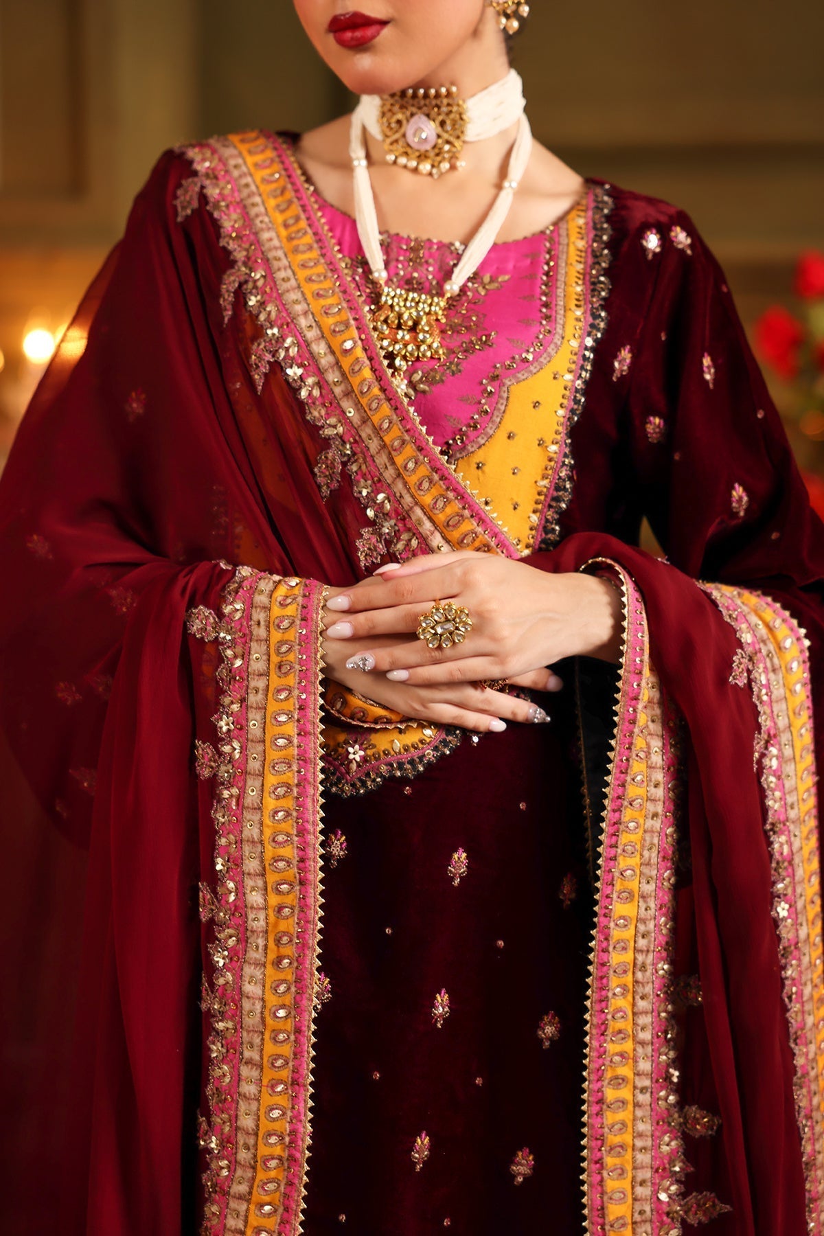 Charizma | Signora Velvet | VELVET CVT4-12 M Maroon Velvet