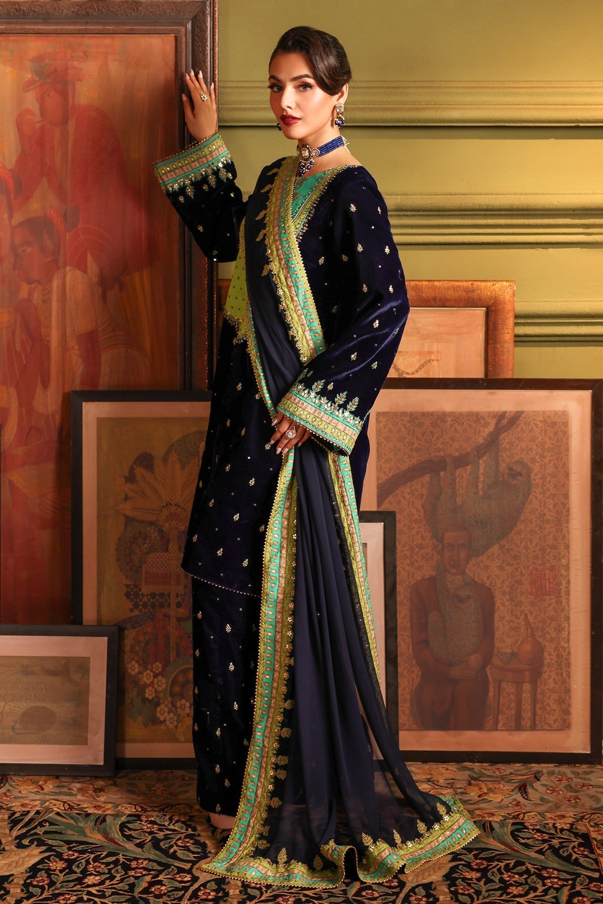 Charizma | Signora Velvet | VELVET CVT4-15 L Royal Blue Velvet