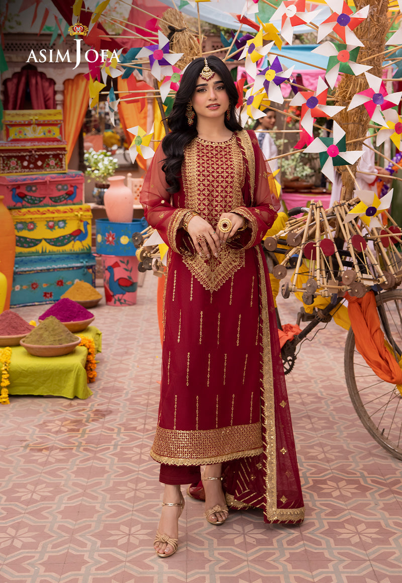 Asim Jofa | Pyaar Diyan Gallan Formals | AJEM-10 - Pakistani Designer Dress - by Asim Jofa | Type: Formal - 100% Original at Saira Sultan