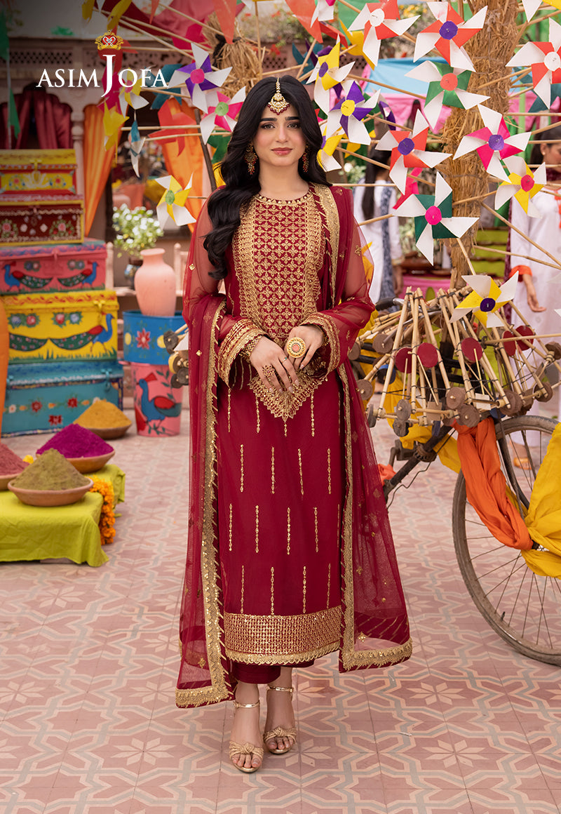 Asim Jofa | Pyaar Diyan Gallan Formals | AJEM-10 - Pakistani Designer Dress - by Asim Jofa | Type: Formal - 100% Original at Saira Sultan