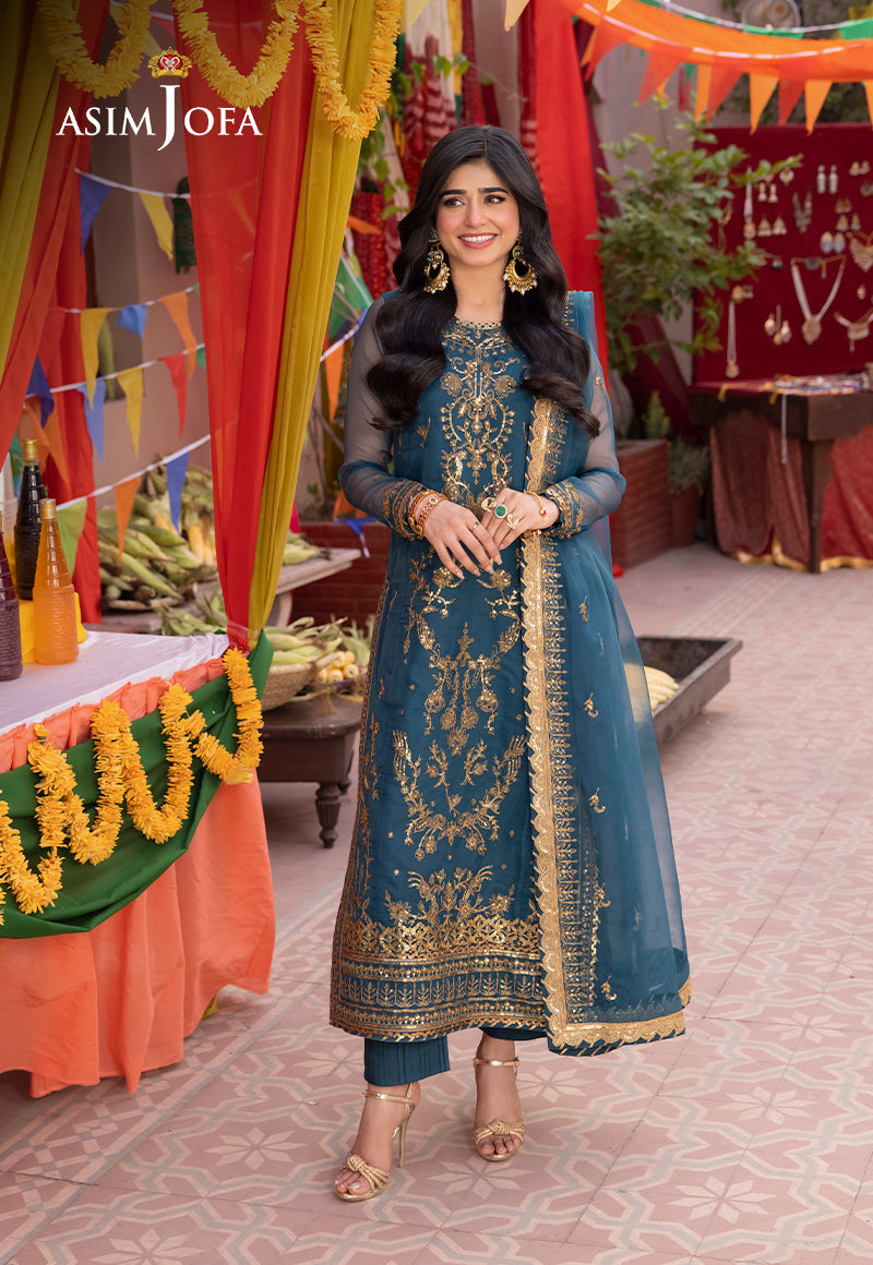 Asim Jofa | Pyaar Diyan Gallan Formals | AJEM-13 - Pakistani Designer Dress - by Asim Jofa | Type: Formal - 100% Original at Saira Sultan