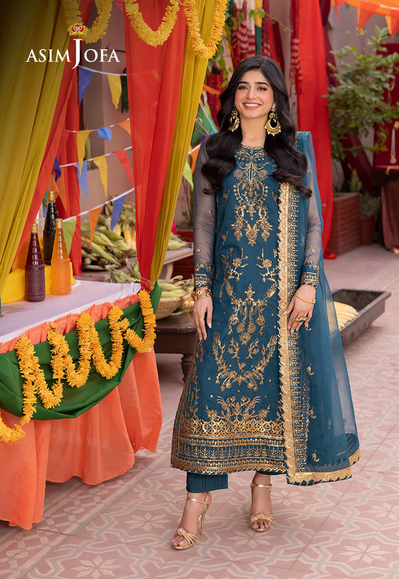 Asim Jofa | Pyaar Diyan Gallan Formals | AJEM-13 - Pakistani Designer Dress - by Asim Jofa | Type: Formal - 100% Original at Saira Sultan