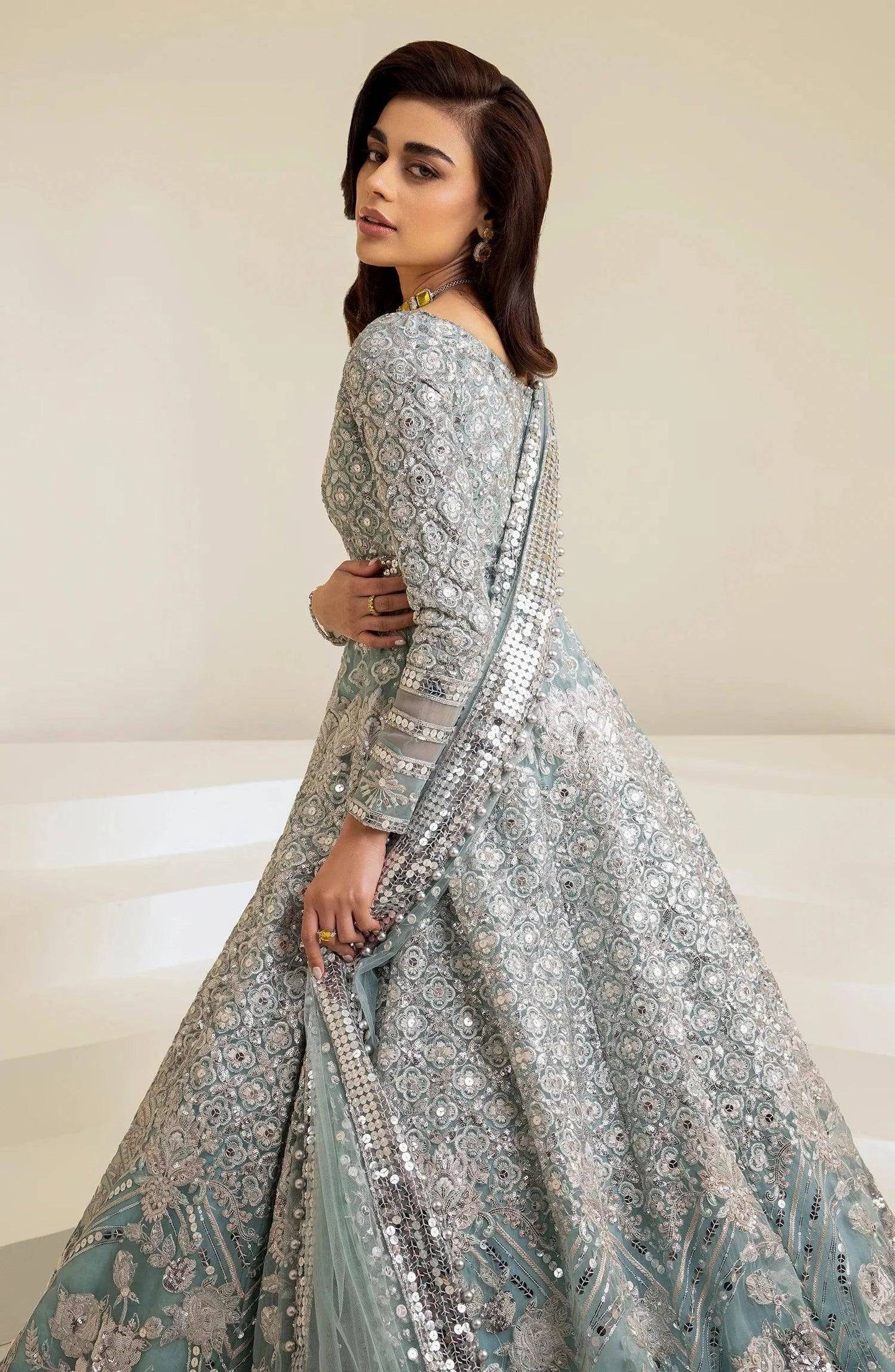Maryum N Maria | The Brides 23 | Soft Hint (MS23-531) - Pakistani Designer Dress - by Maryum N Maria | Type: Bridal - 100% Original at Saira Sultan