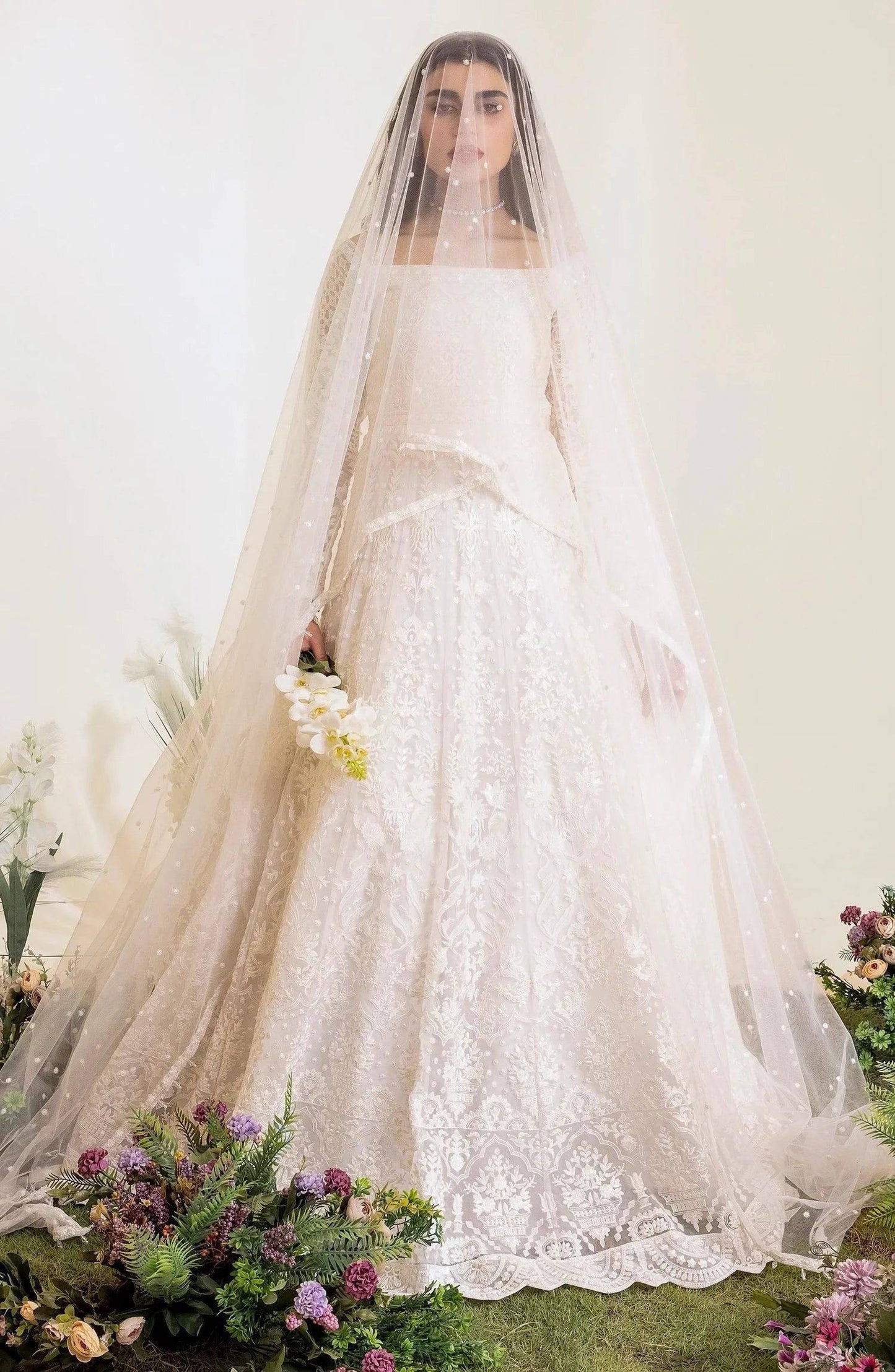 Maryum N Maria | The Brides 23 | Gesso (MS23-533) - Pakistani Designer Dress - by Maryum N Maria | Type: Bridal - 100% Original at Saira Sultan