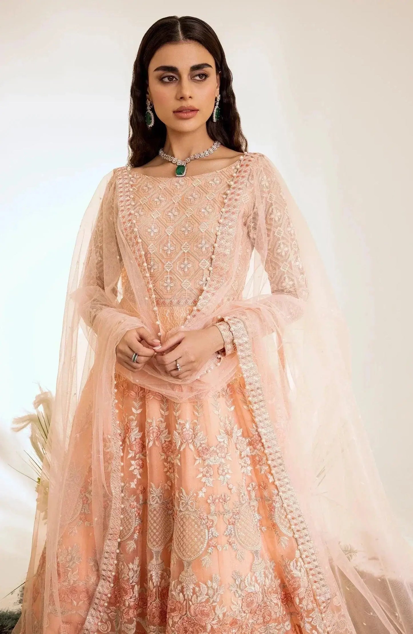 Maryum N Maria | The Brides 23 | Sushi Kiss (MS23-532) - Pakistani Designer Dress - by Maryum N Maria | Type: Bridal - 100% Original at Saira Sultan