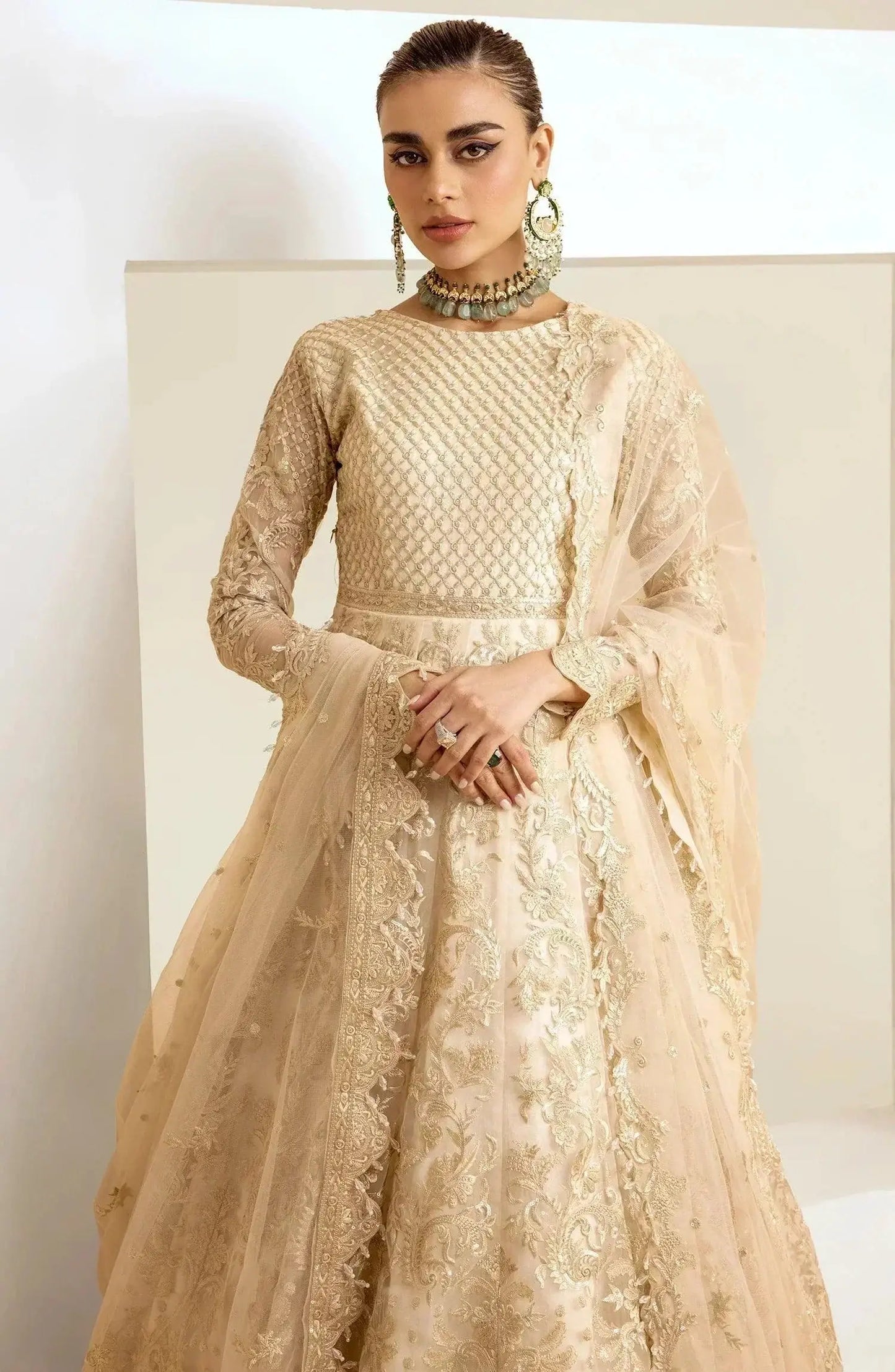 Maryum N Maria | The Brides 23 | Shroom (MS23-538) - Pakistani Designer Dress - by Maryum N Maria | Type: Bridal - 100% Original at Saira Sultan