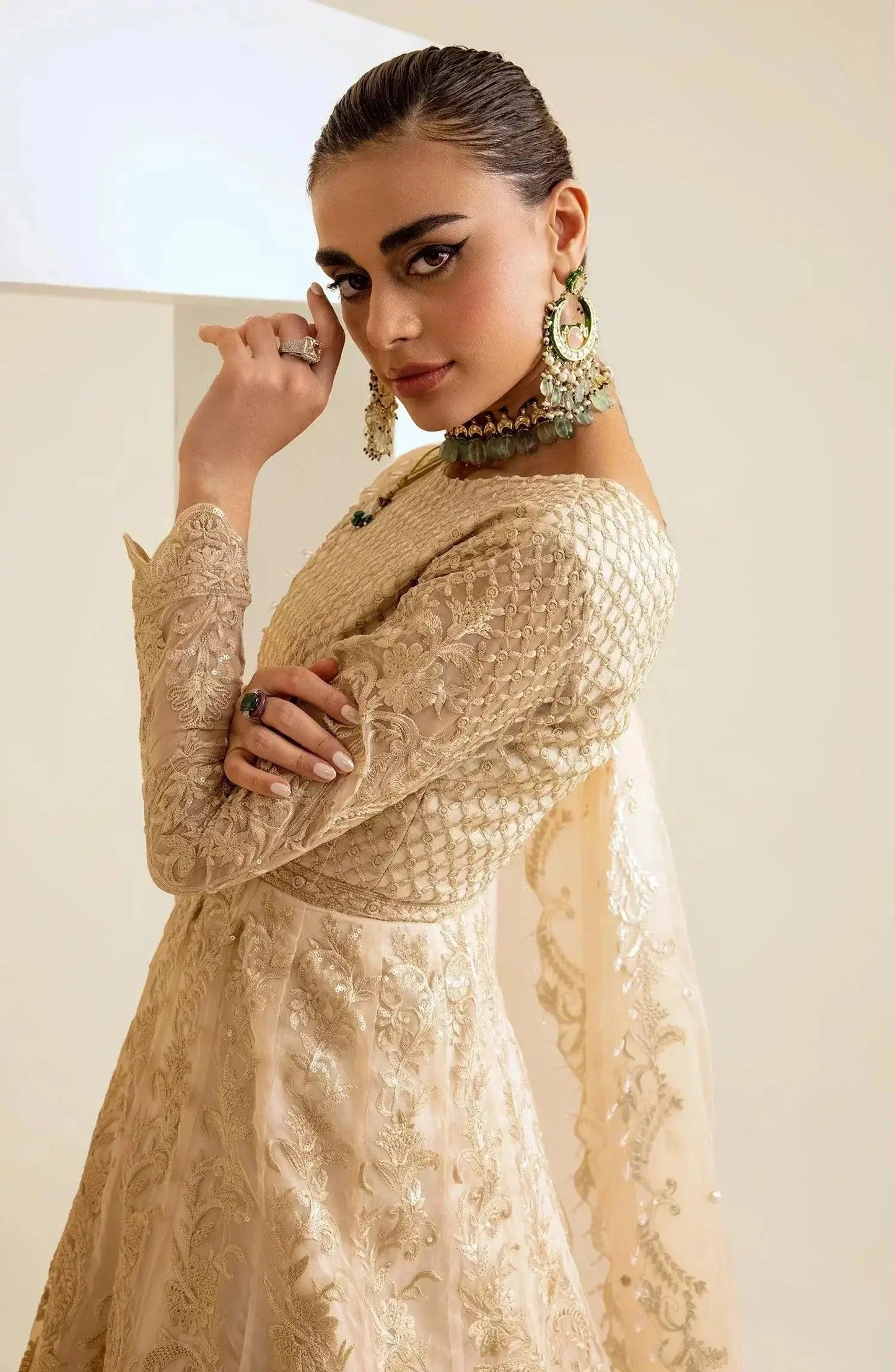 Maryum N Maria | The Brides 23 | Shroom (MS23-538) - Pakistani Designer Dress - by Maryum N Maria | Type: Bridal - 100% Original at Saira Sultan