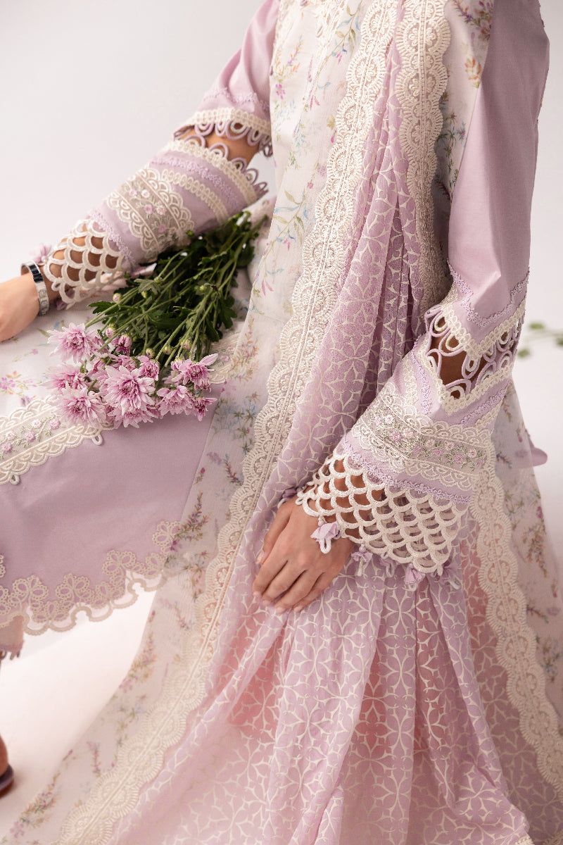 Qalamkar | Basic Pret 25 | KT-06 Zarina M Soft Lilac Lawn