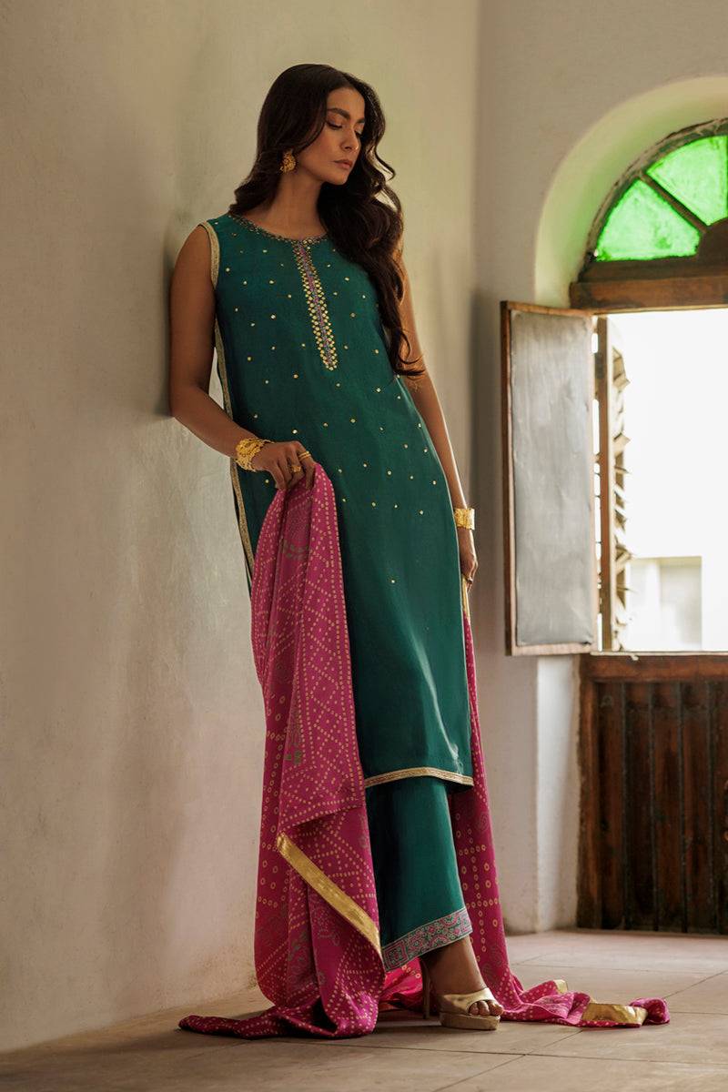 The Pink Tree Company | Yaadish Bakhair | Saawan Rang - Pakistani Designer Dress - by The Pink Tree Company - Type : Ladies Clothes - 100% Original at Saira Sultan