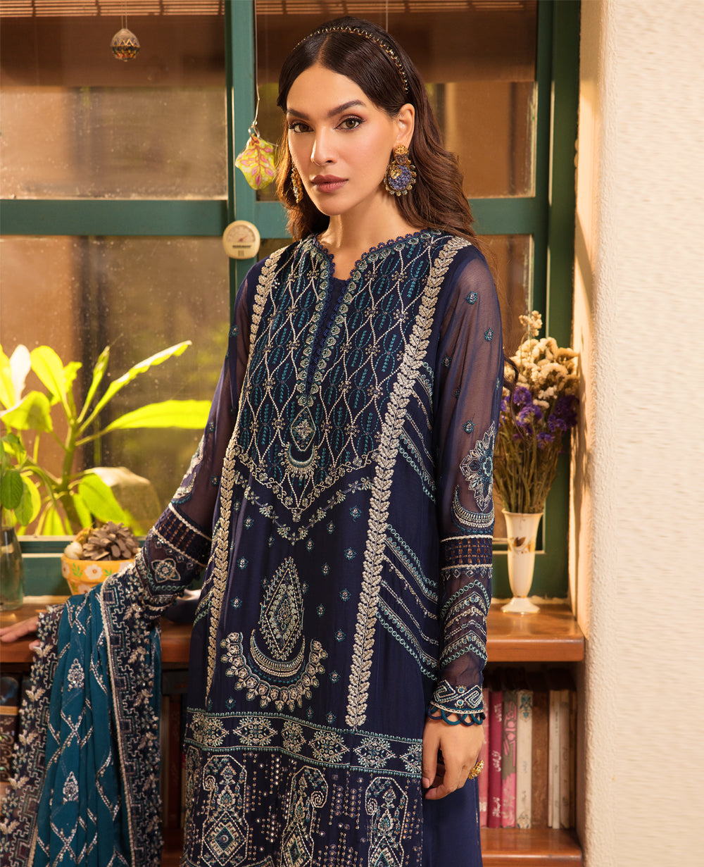Xenia Formals | Raahi Luxury Formals | CELESTE - Pakistani Designer Dress - by Xenia Formals | Type: Formal - 100% Original at Saira Sultan