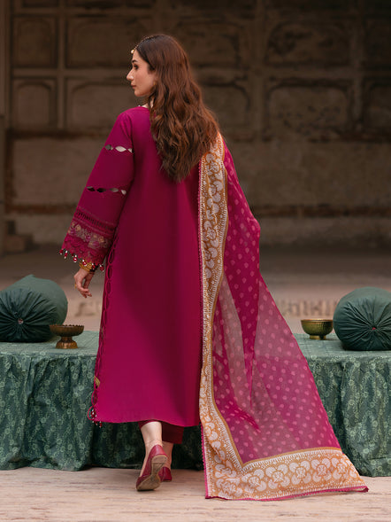 Parishay | Matsani Luxury Lawn 25 | MI - 01 S Magenta Lawn