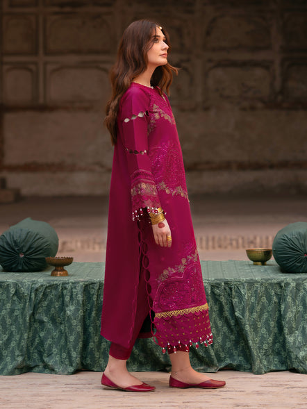Parishay | Matsani Luxury Lawn 25 | MI - 01 L Magenta Lawn