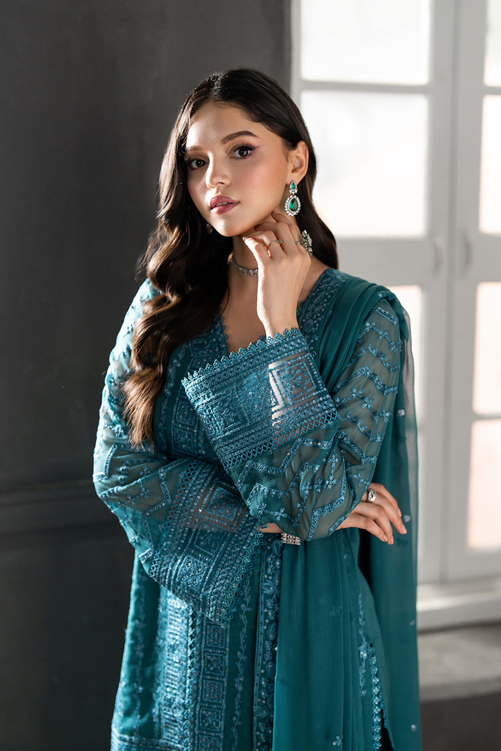Azure | Ensembles | Minted Sage - Pakistani Designer Dress - by Azure - Type : Ladies Clothes - 100% Original at Saira Sultan