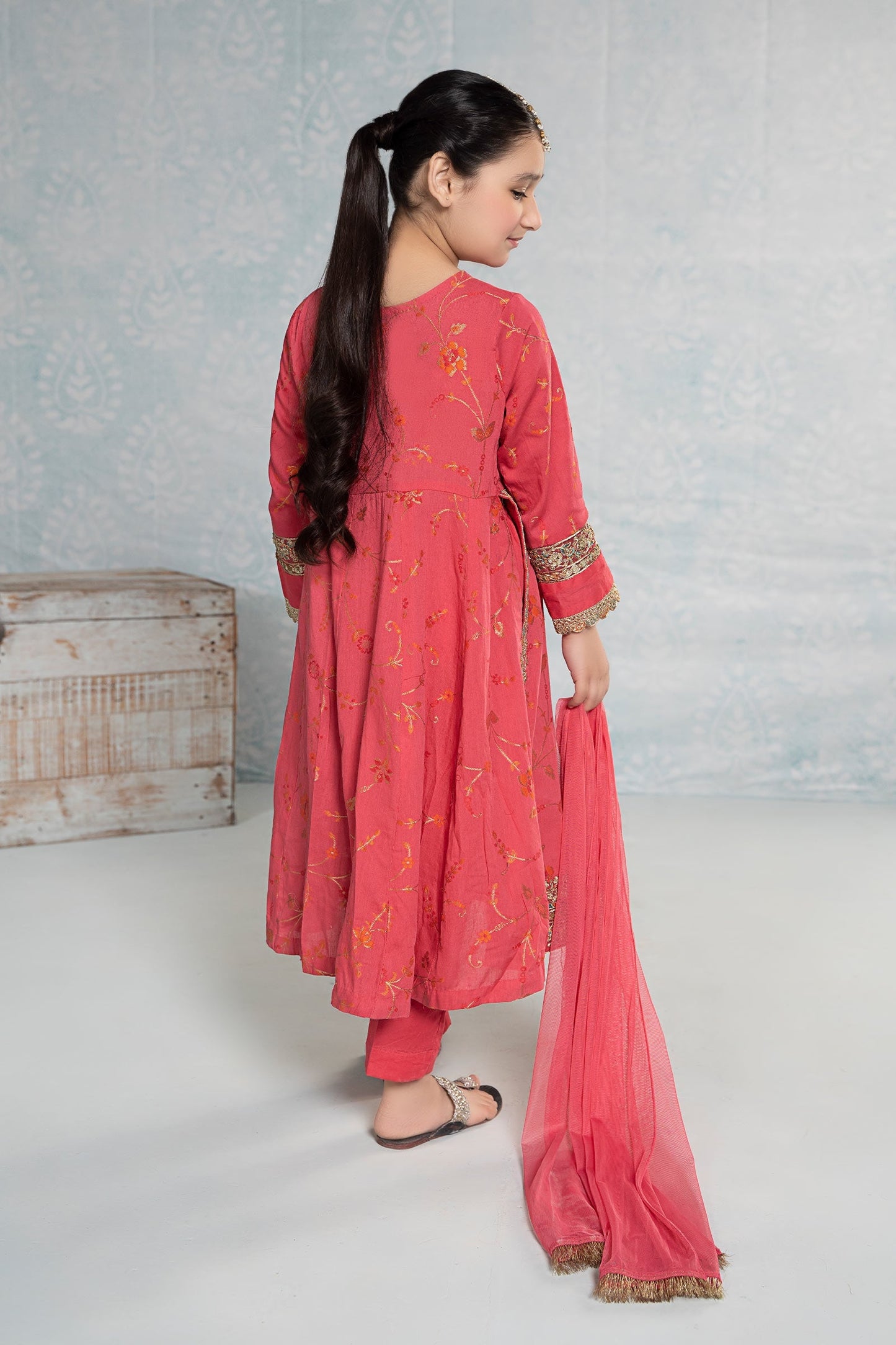 Maria B | 3 Piece Embroidered Jacquard Broshiasuit | MKD-EF24-23
