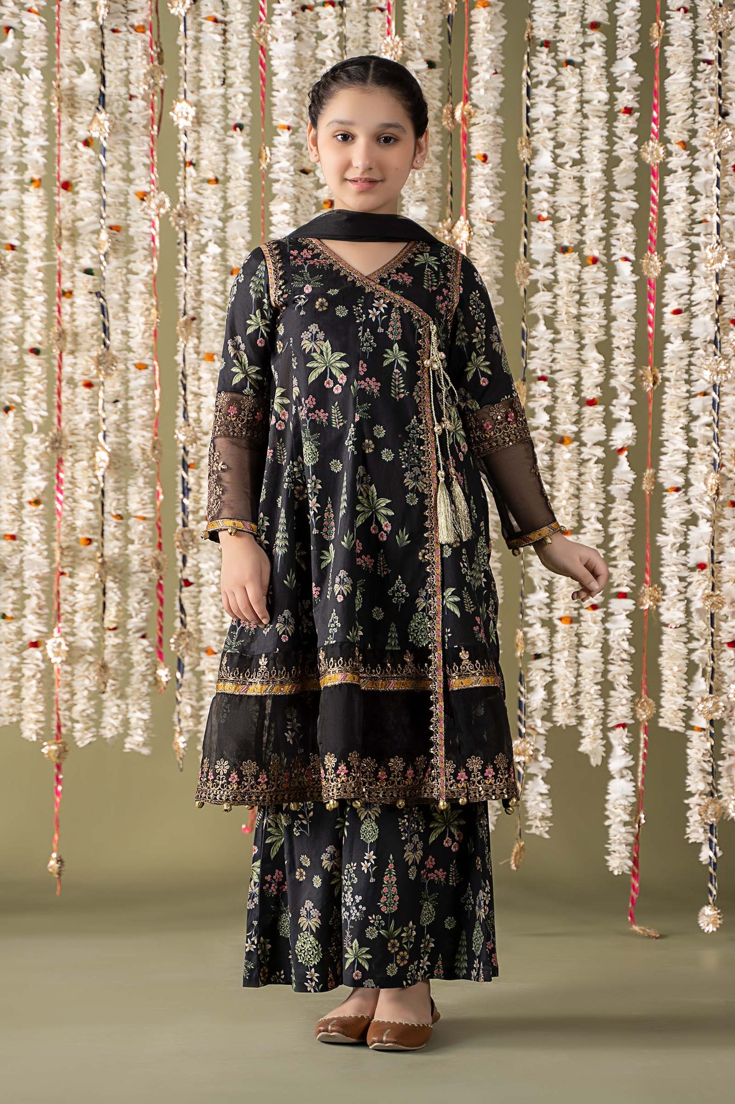 Maria B | 3 Piece Printed Lawn Suit | MKD-EF25-13 4-Feb Black