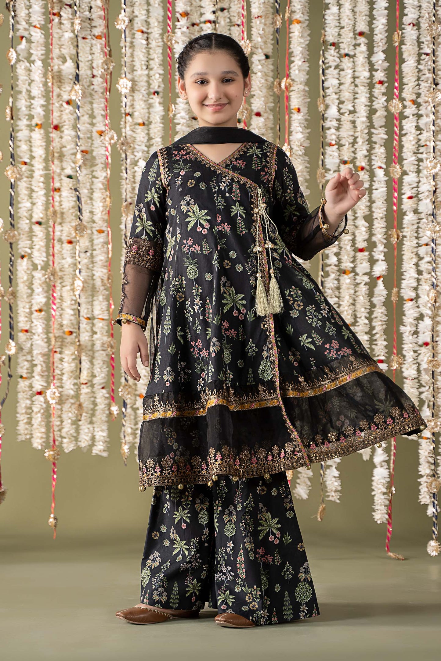 Maria B | 3 Piece Printed Lawn Suit | MKD-EF25-13 10-Aug Black