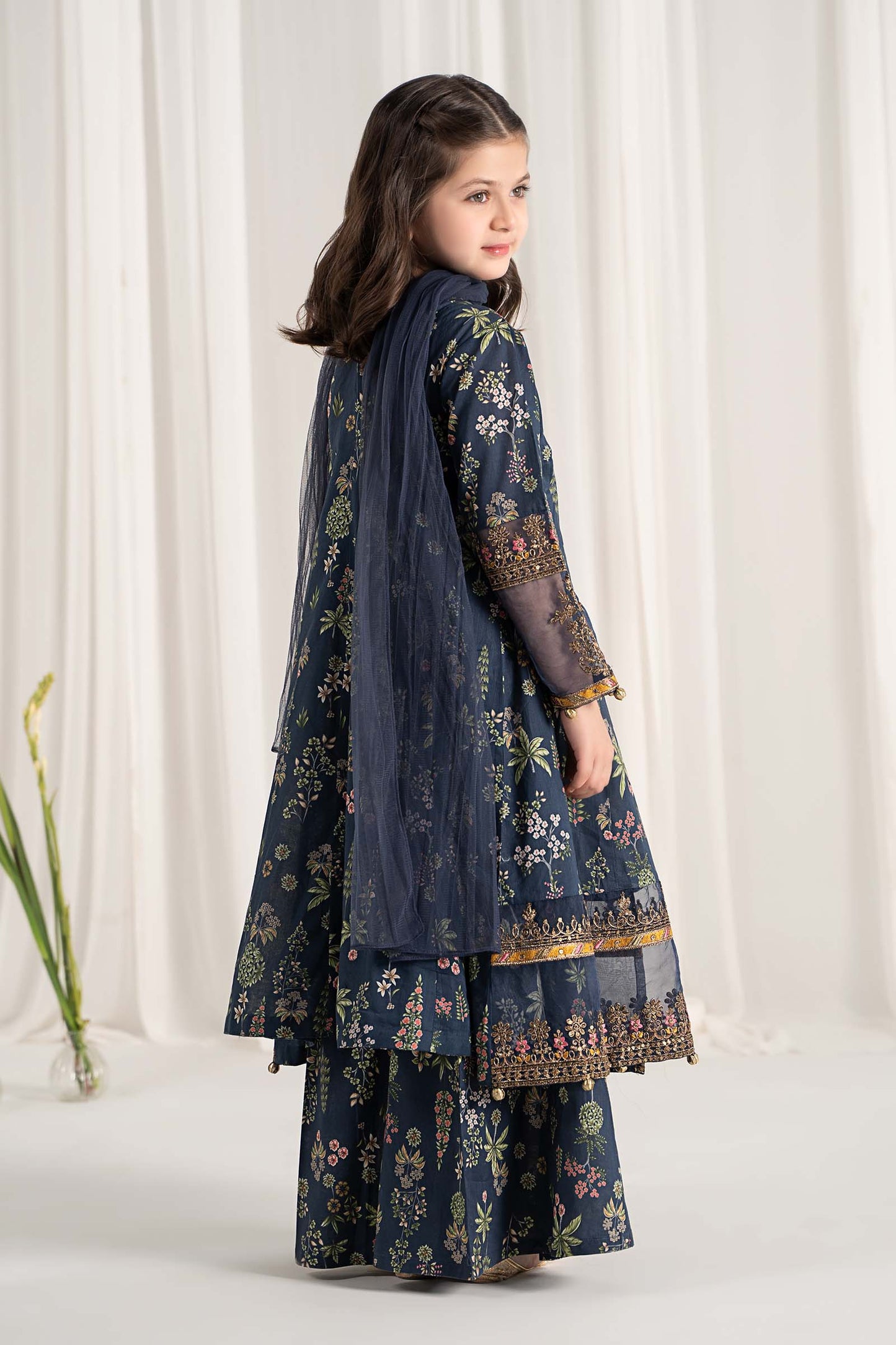 Maria B | 3 Piece Printed Lawn Suit | MKD-EF25-13 12-Oct Blue