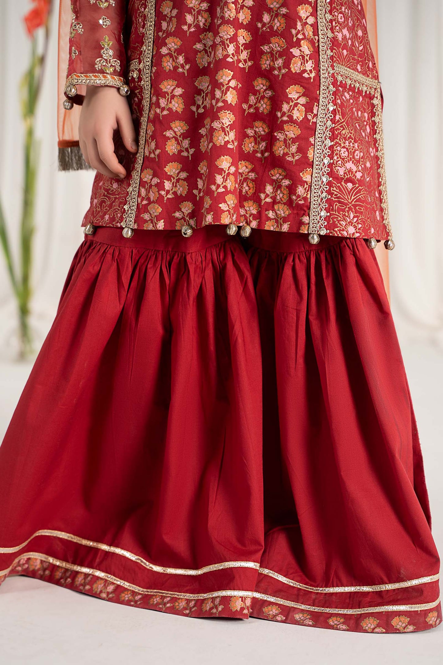 Maria B | 3 Piece Embroidered Lawn Suit | MKD-EF25-23 10-Aug Red