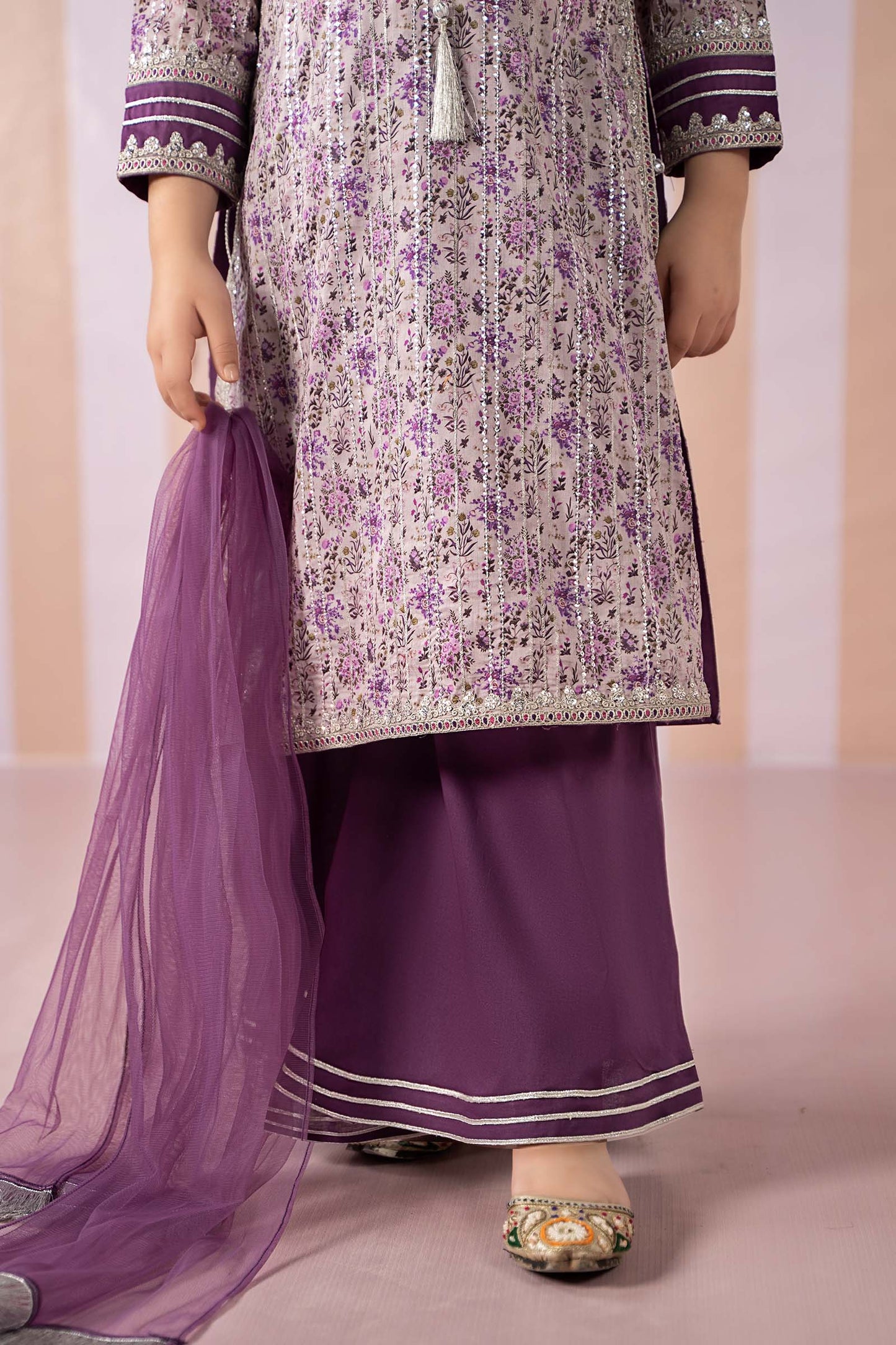 Maria B | 3 Piece Embroidered Lawn Suit | MKD-EF25-27 10-Aug Purple