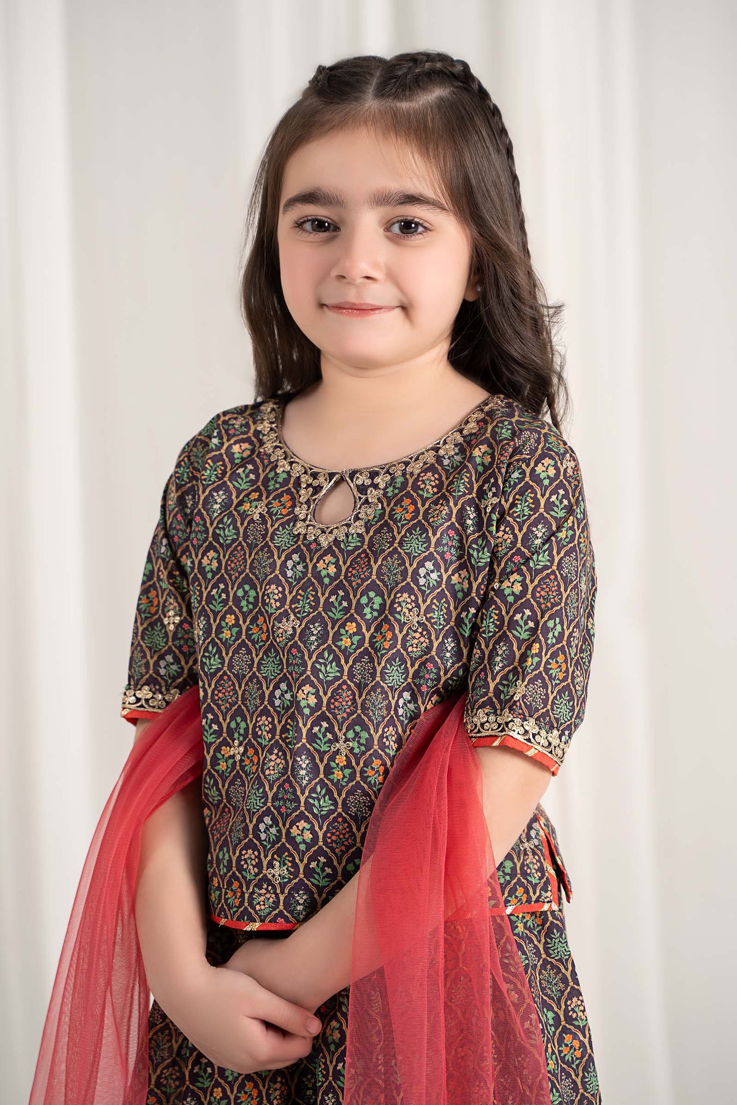 Maria B | 3 Piece Printed Lawn Suit | MKD-EF25-30 6-Apr Blue