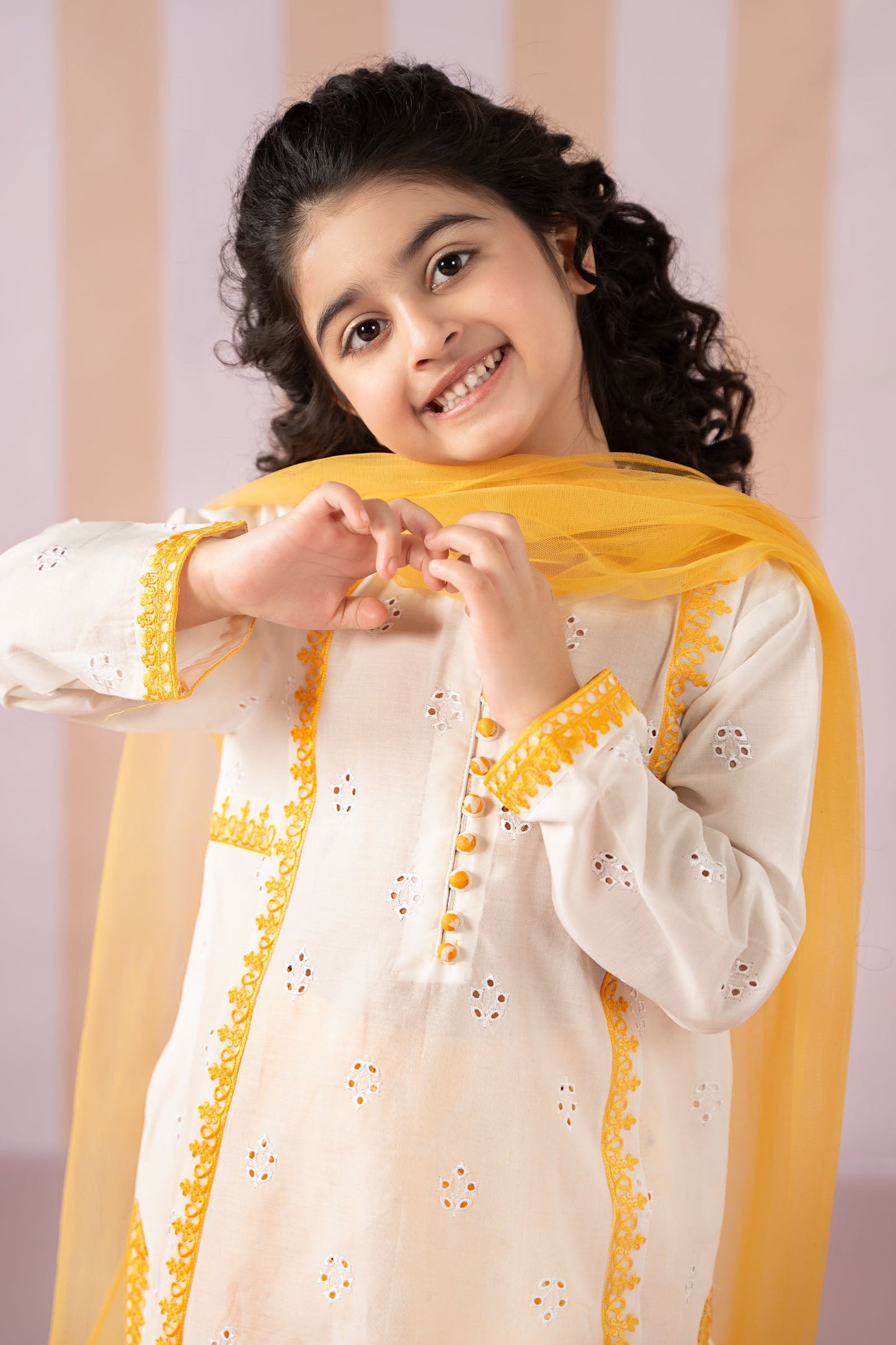 Maria B | 3 Piece Embroidered Lawn Suit | MKD-EF25-66 6-Apr White