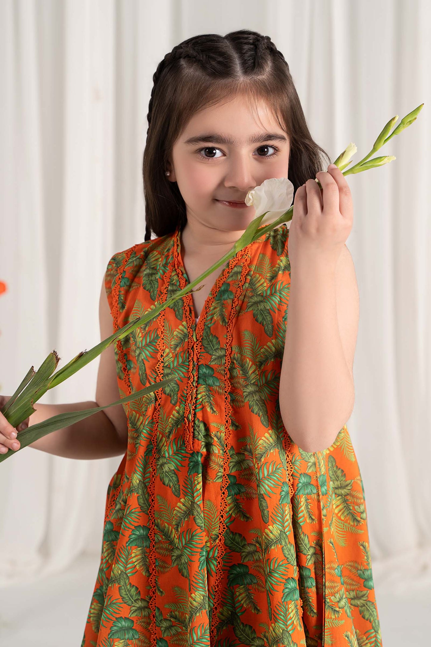 Maria B | 2 Piece Printed Lawn Suit | MKD-EF25-68 8-Jun Orange