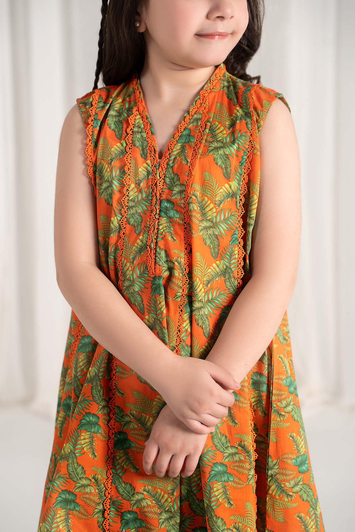 Maria B | 2 Piece Printed Lawn Suit | MKD-EF25-68 10-Aug Orange