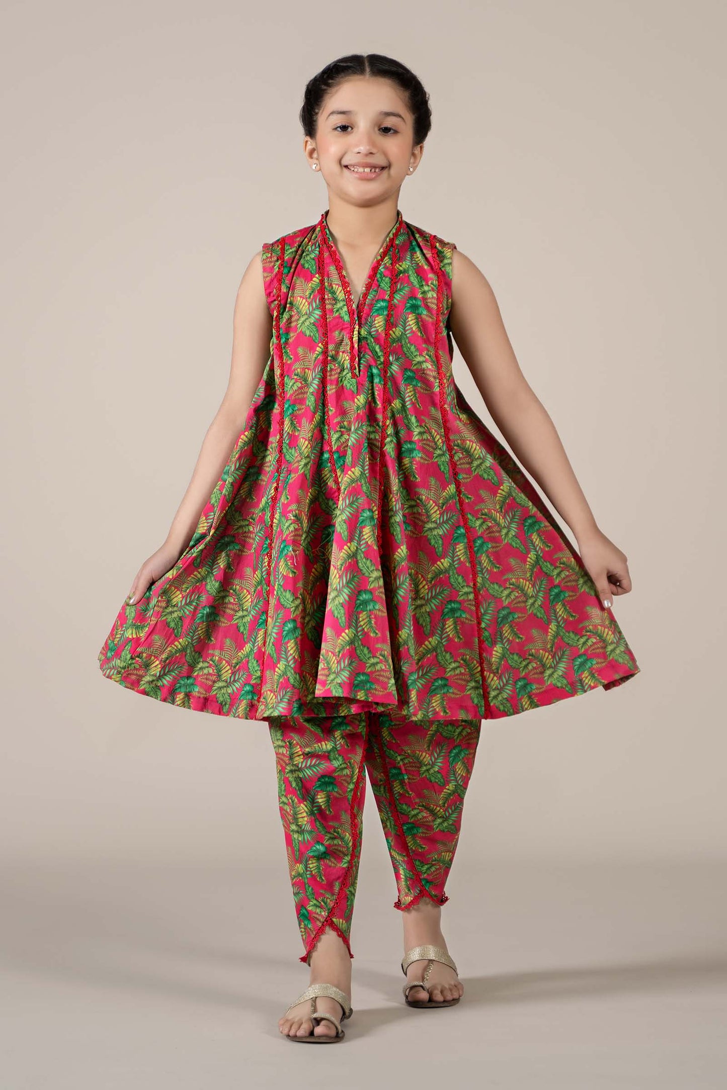 Maria B | 2 Piece Printed Lawn Suit | MKD-EF25-68 4-Feb Pink